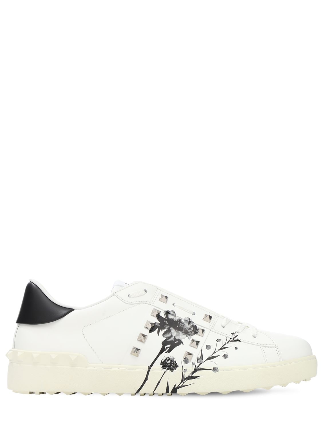 valentino garavani studded printed sneakers