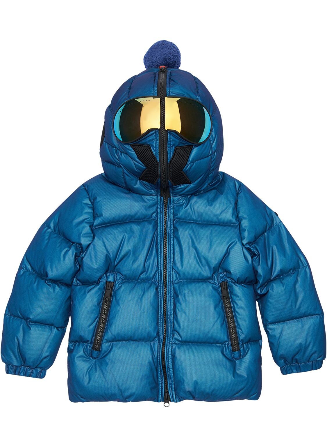 Ai Riders On The Storm Nylon Down Jacket In Blue