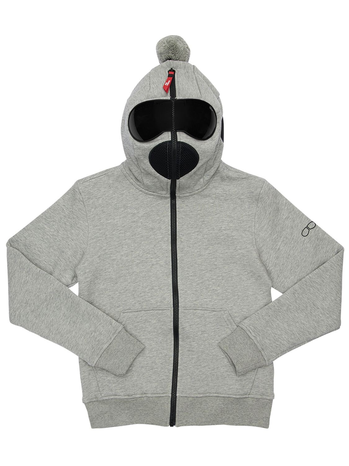Ai Riders On The Storm Kids' Zip-up Cotton Sweatshirt Hoodie In Grey
