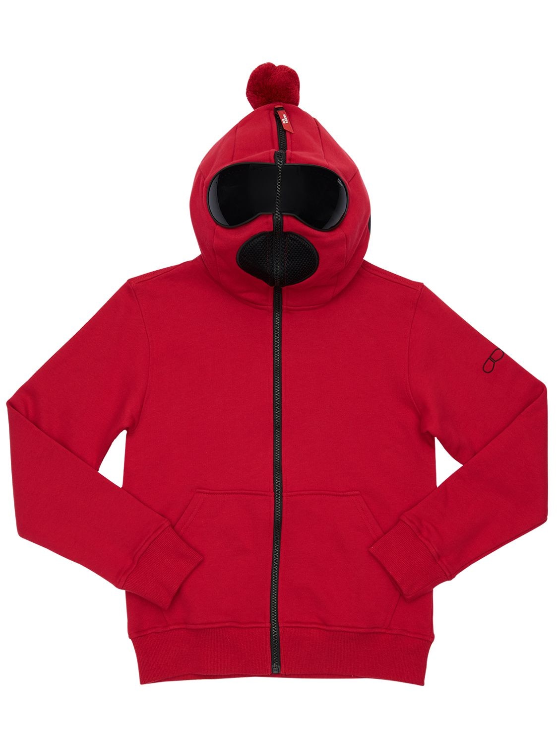 Ai Riders On The Storm Kids' Zip-up Cotton Sweatshirt Hoodie In Red