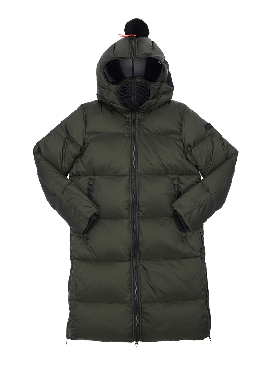 Ai Riders On The Storm Kids' Water Repellent Nylon Down Coat In Military Green
