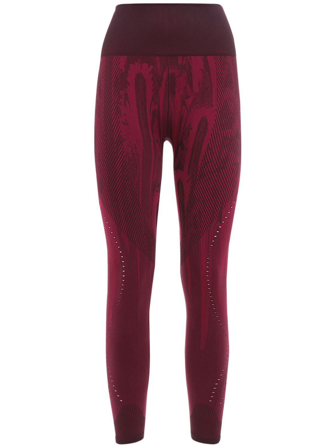 Adidas Originals Bt Primeknit Flw Leggings In Purple