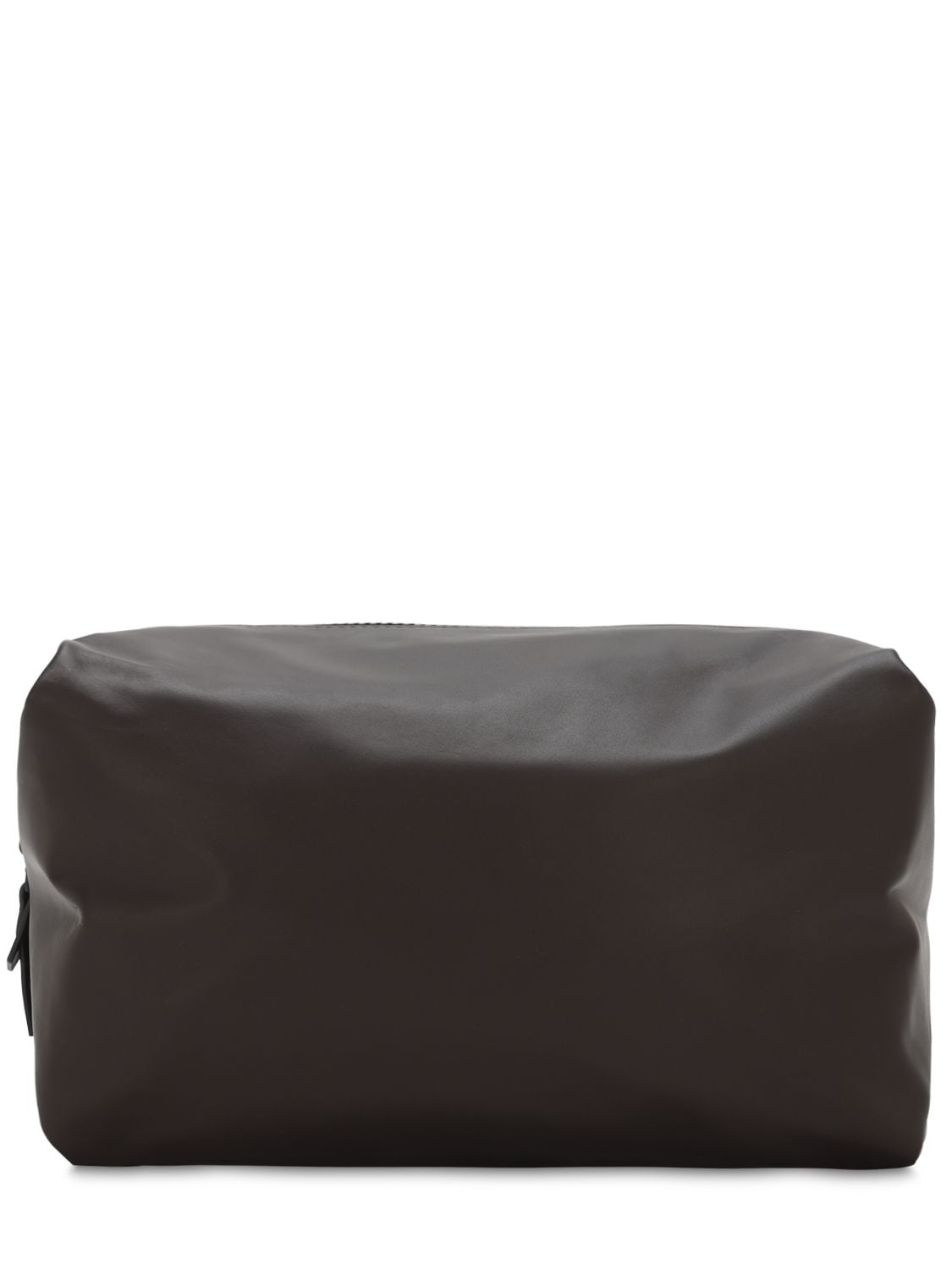 Bottega Veneta Waterproof Reversible Leather Pouch In Brown
