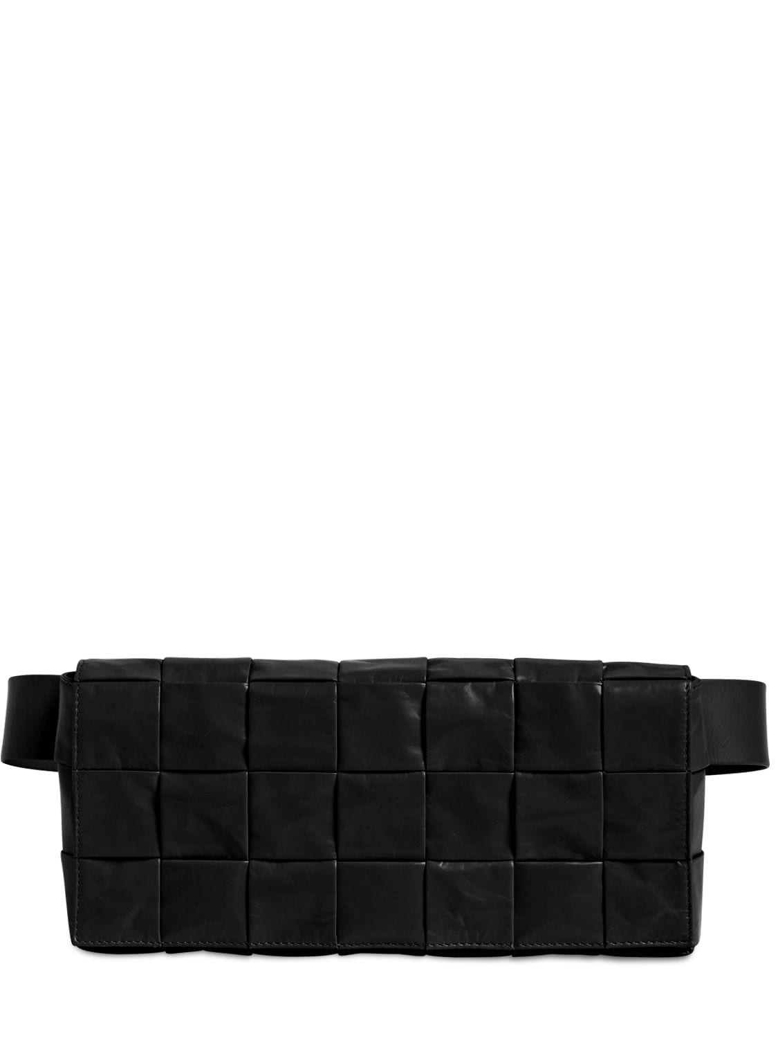 Bottega Veneta The Belt Cassette Leather Belt Bag In Black