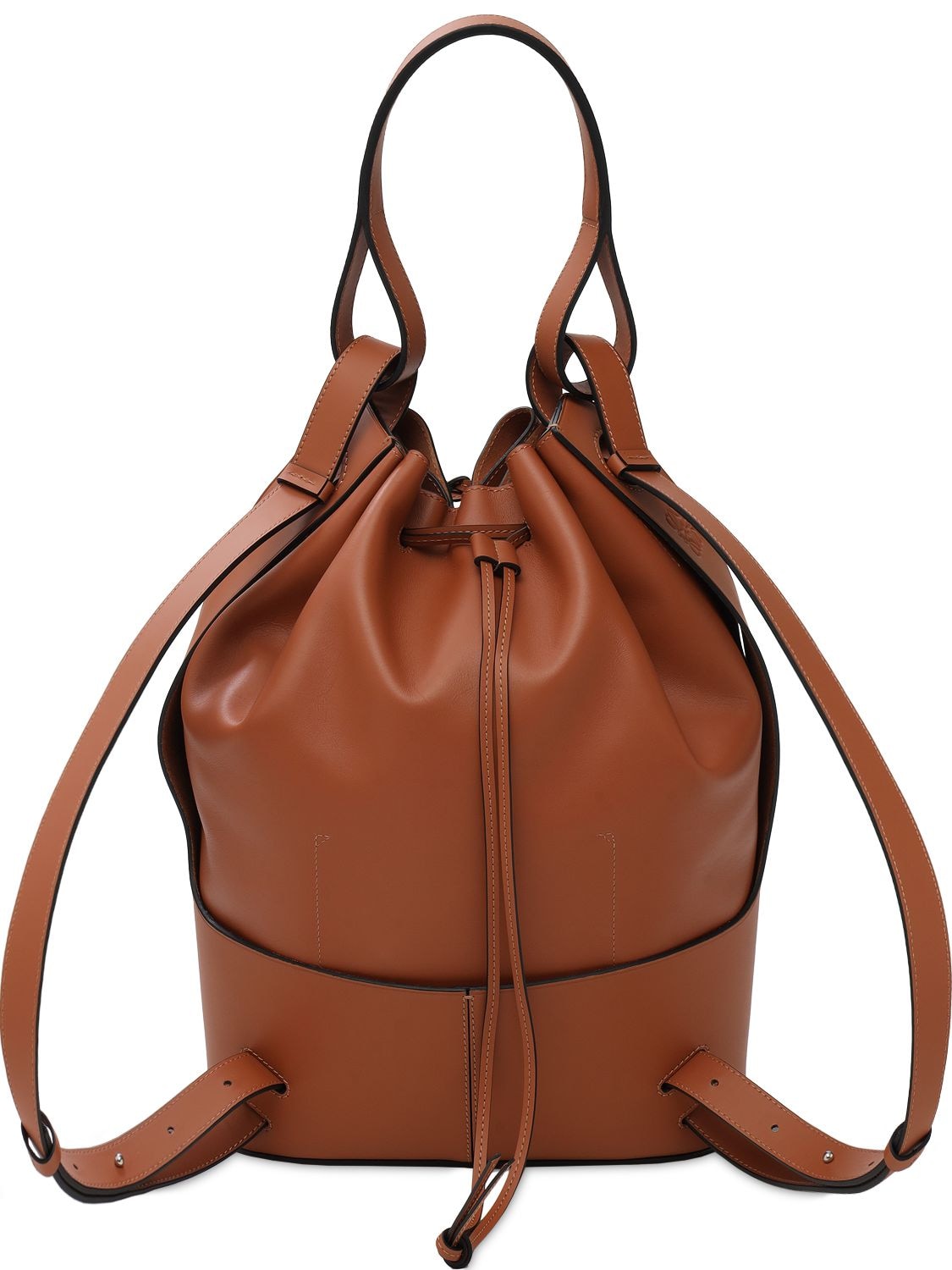 Loewe Balloon Bucket Leather Backpack In 2530 Tan | ModeSens