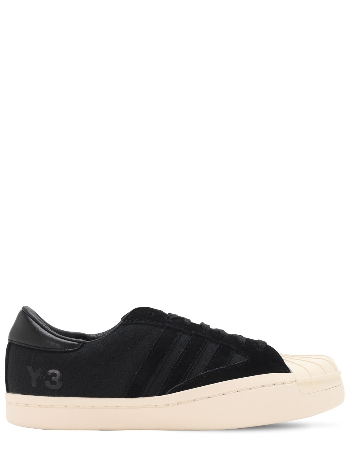 Y-3 - Y-3 yohji star leather sneakers - Black | Luisaviaroma