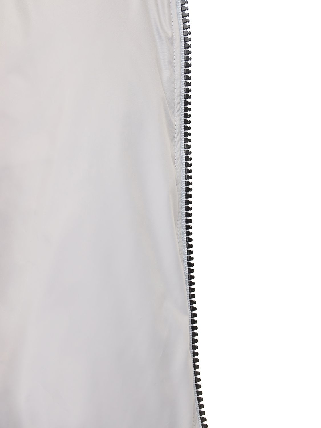 MCQ BY ALEXANDER MCQUEEN FOAM TRANSPARENT CROP PUFFER JACKET