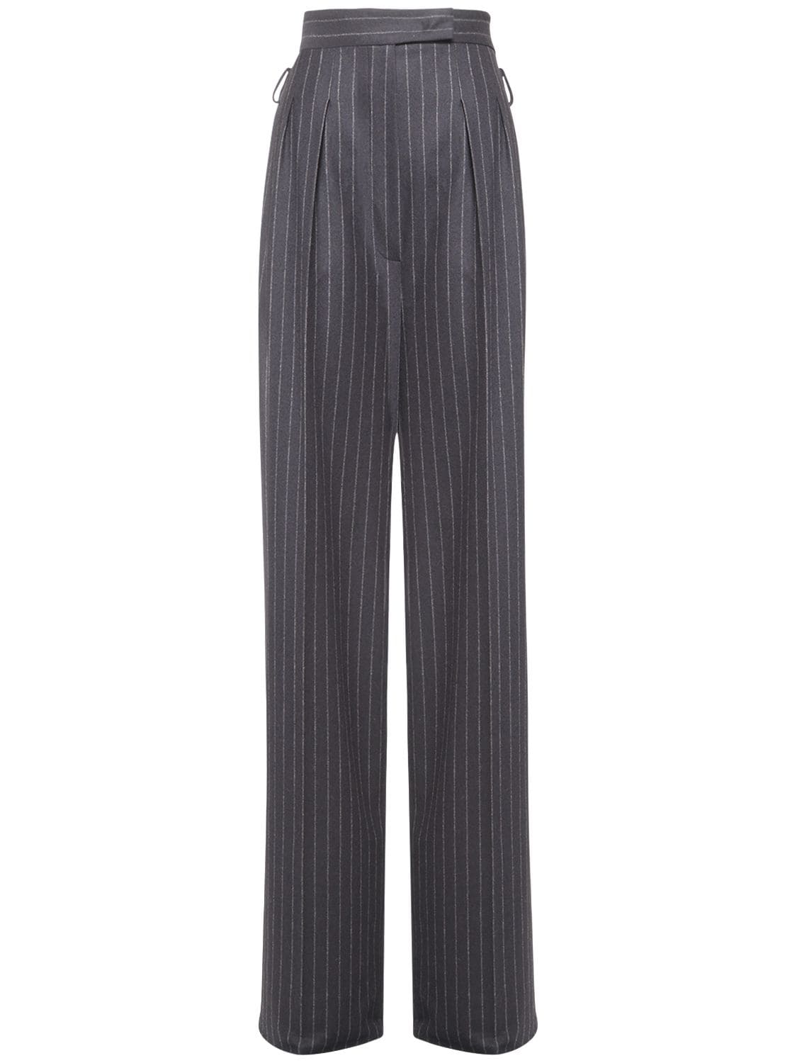 pinstripe high waisted pants