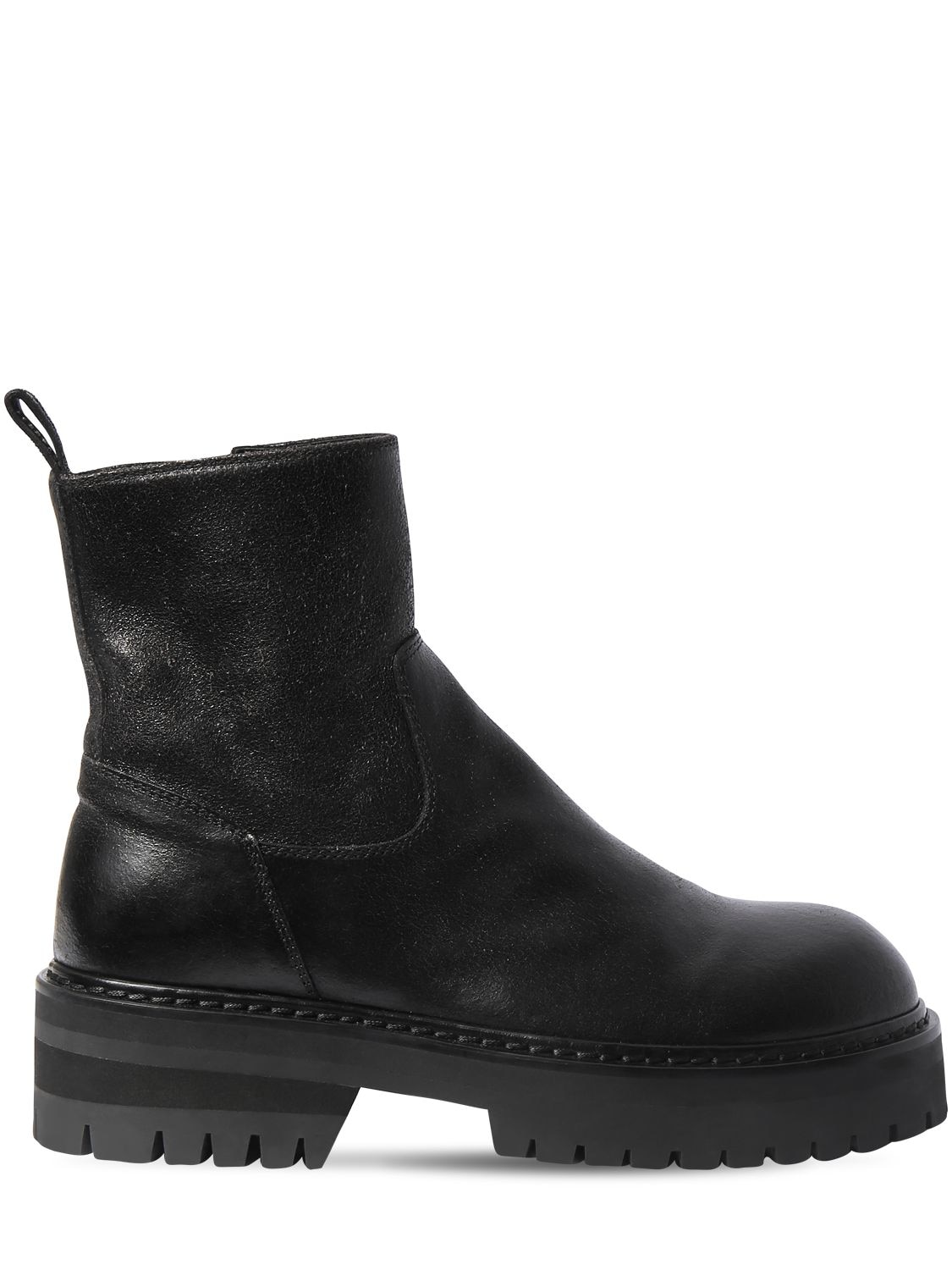 ANN DEMEULEMEESTER 50MM LEATHER ANKLE BOOTS,72I51K001-MDK50
