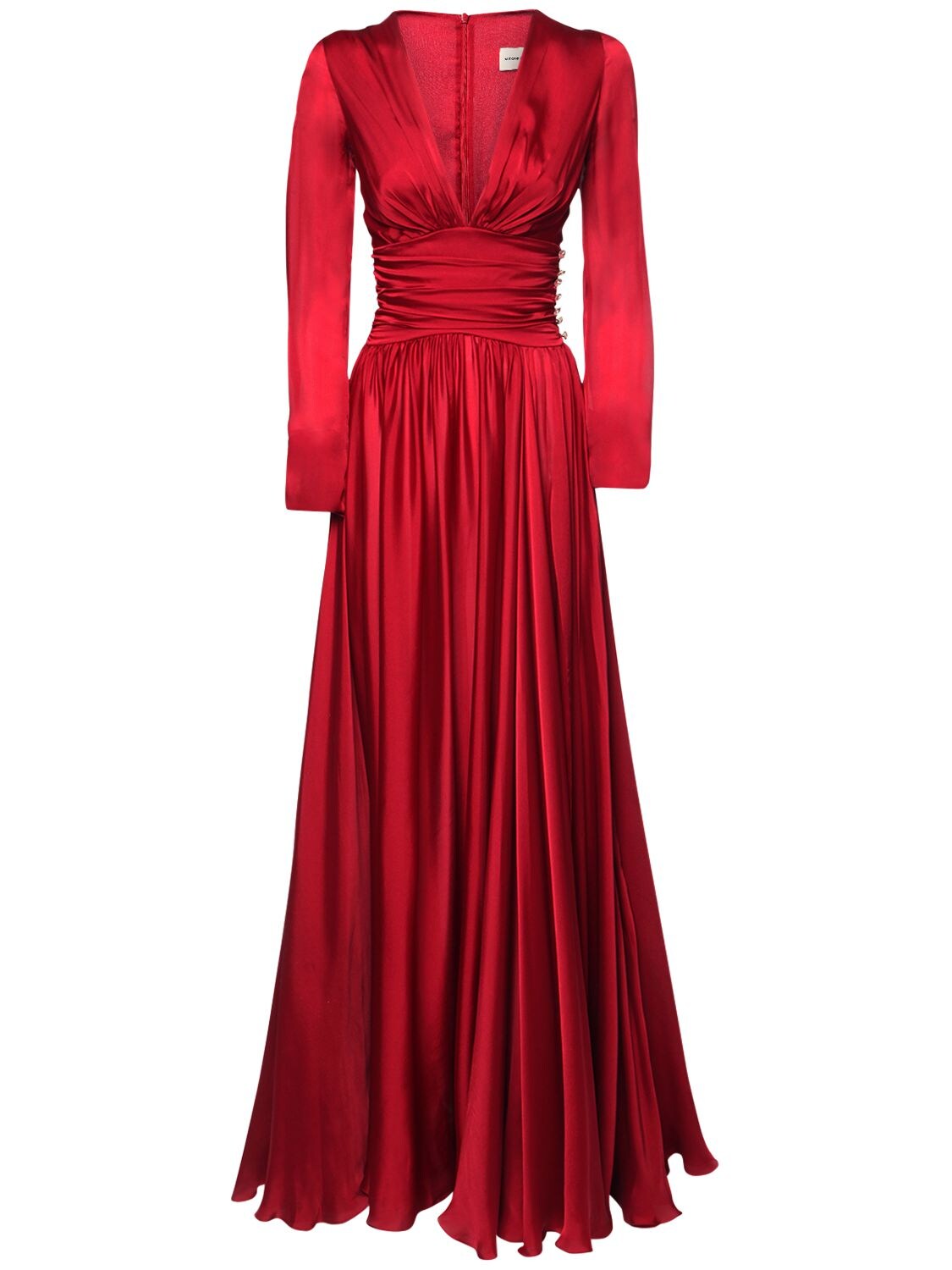 alexandre vauthier red velvet dress