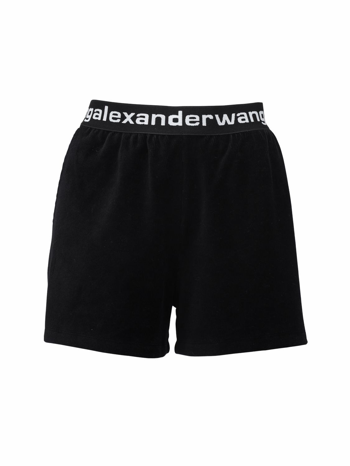 ALEXANDER WANG LOGO弹力灯芯绒短裤,72I5BR024-MDAX0
