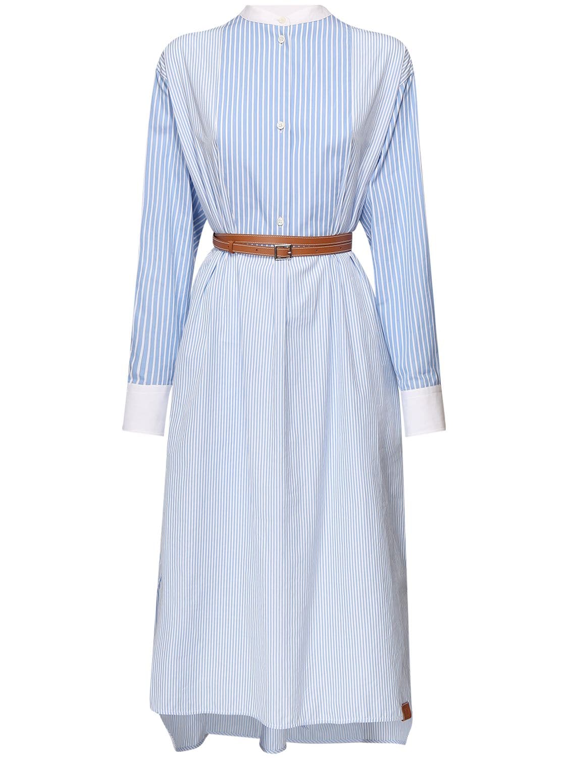 LOEWE COTTON POPLIN SHIRT DRESS,72I5BV024-MJEWNQ2