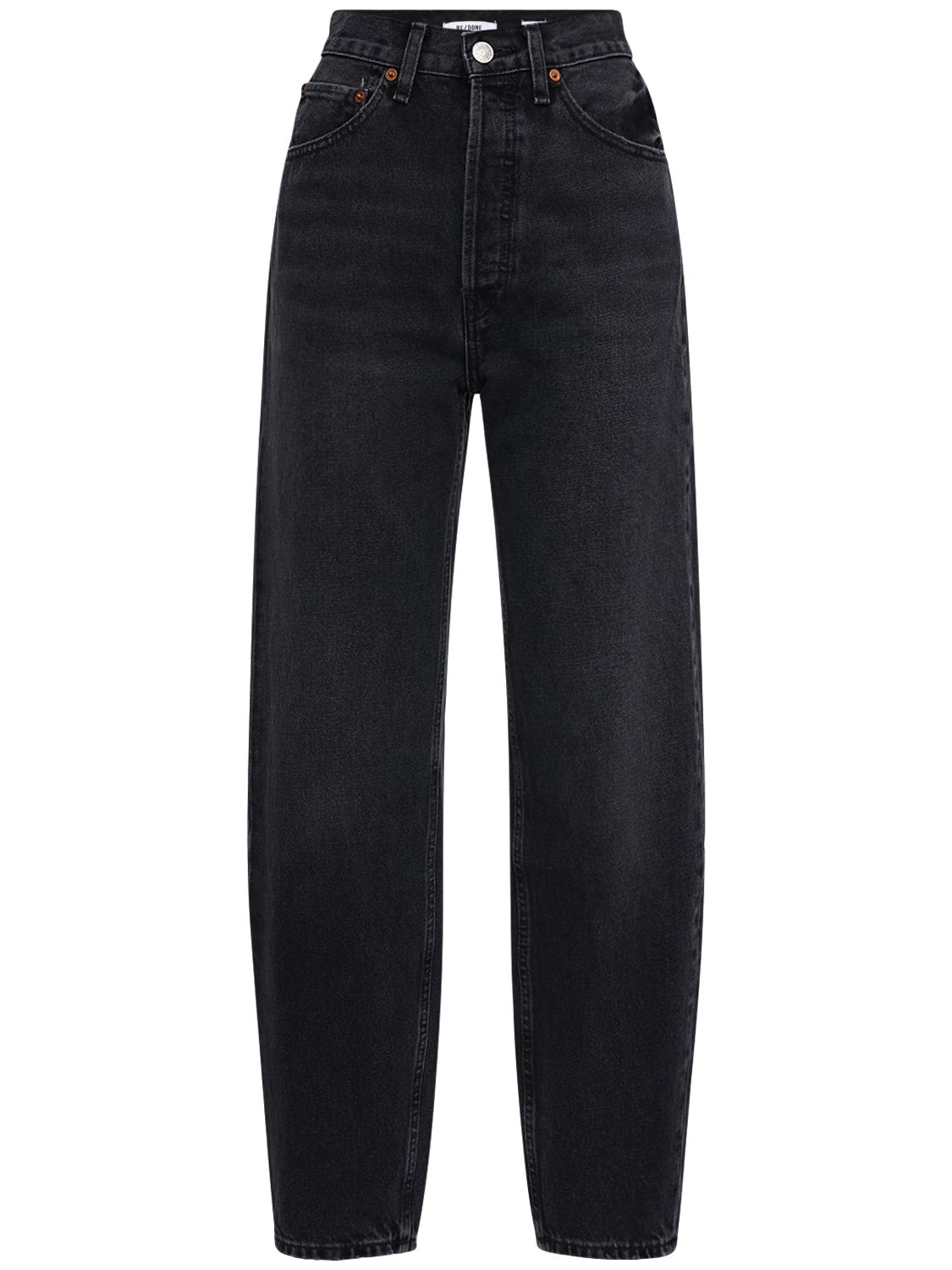 Re/done The Pixie Cotton Denim Jeans In Black