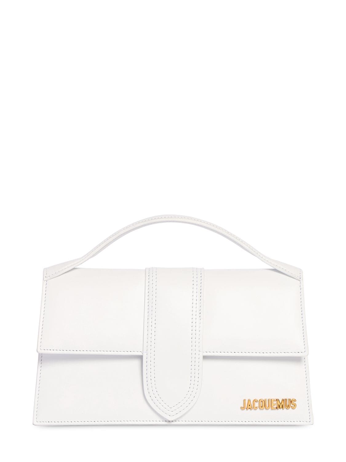Jacquemus Le Grand Bambino Leather  Bag In White