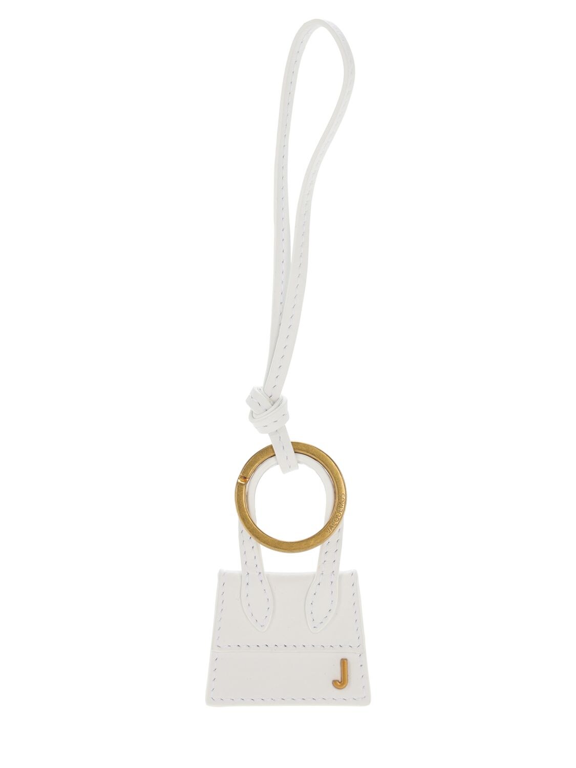 Jacquemus Le Chiquito Leather Key Ring In White
