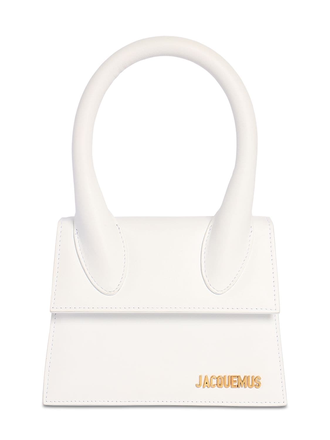 Jacquemus Le Chiquito Moyen Leather Bag In White | ModeSens