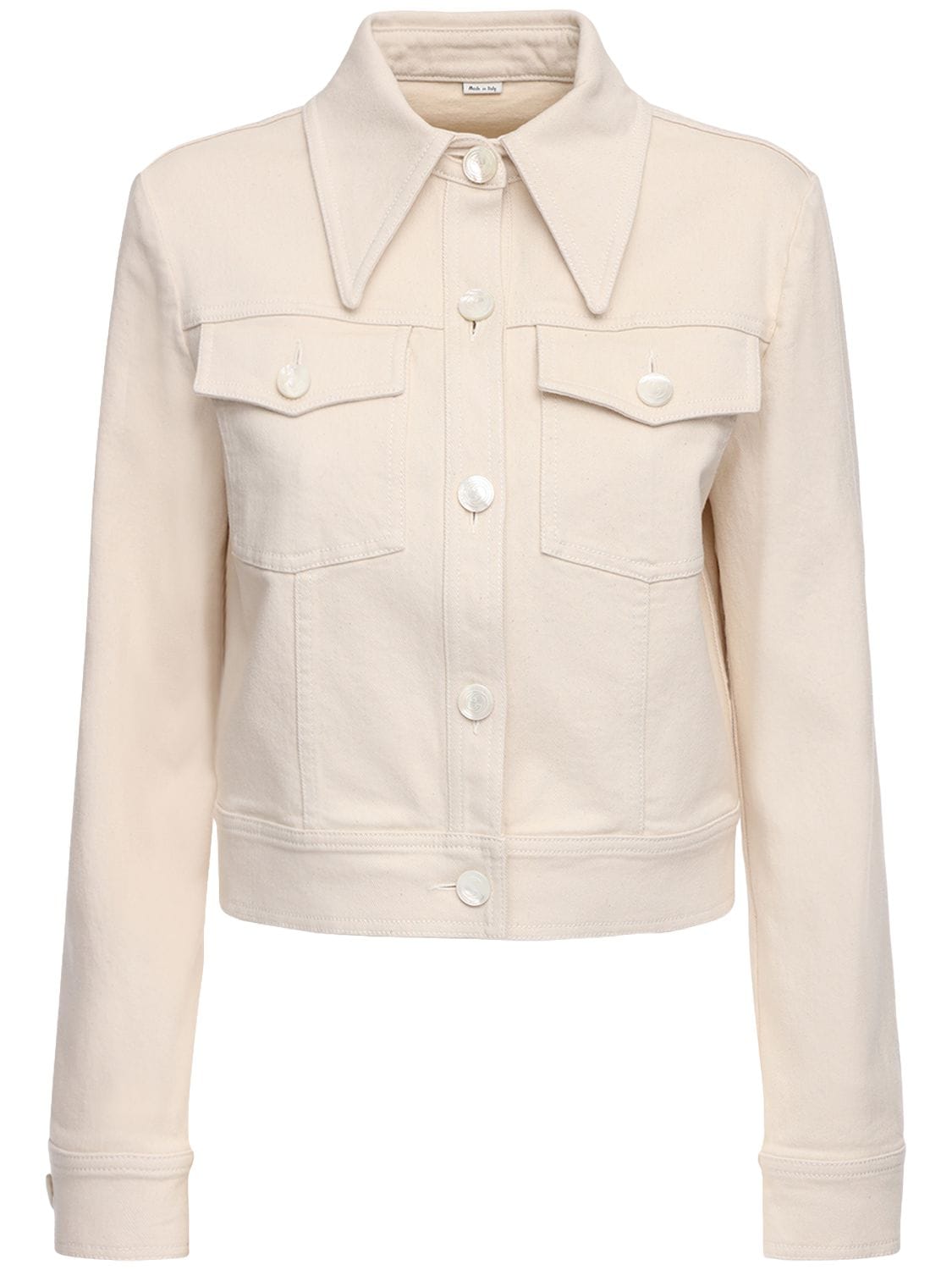 Gucci Stretch Cotton Drill Jacket W/ Label In White
