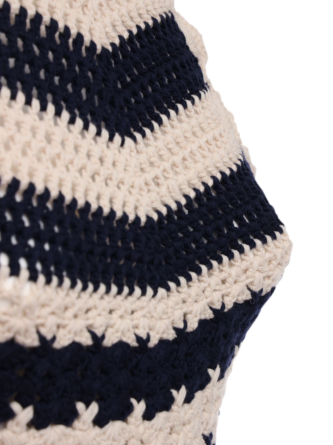 GUCCI WOOL KNIT CROCHET CROP TOP