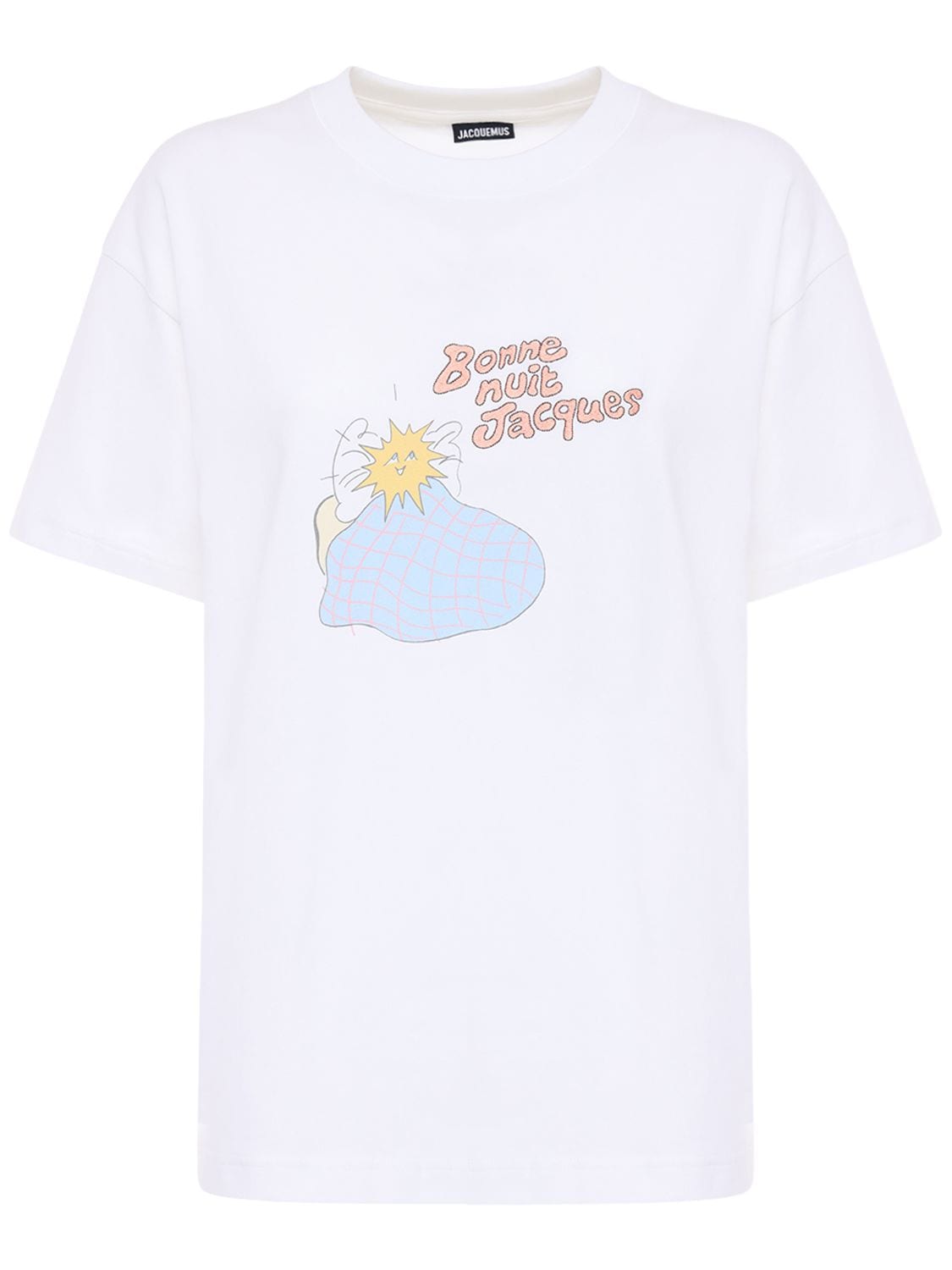 JACQUEMUS 大廓形印花纯棉平纹针织T恤,72I5KX029-TELHSFQGUELOSW2
