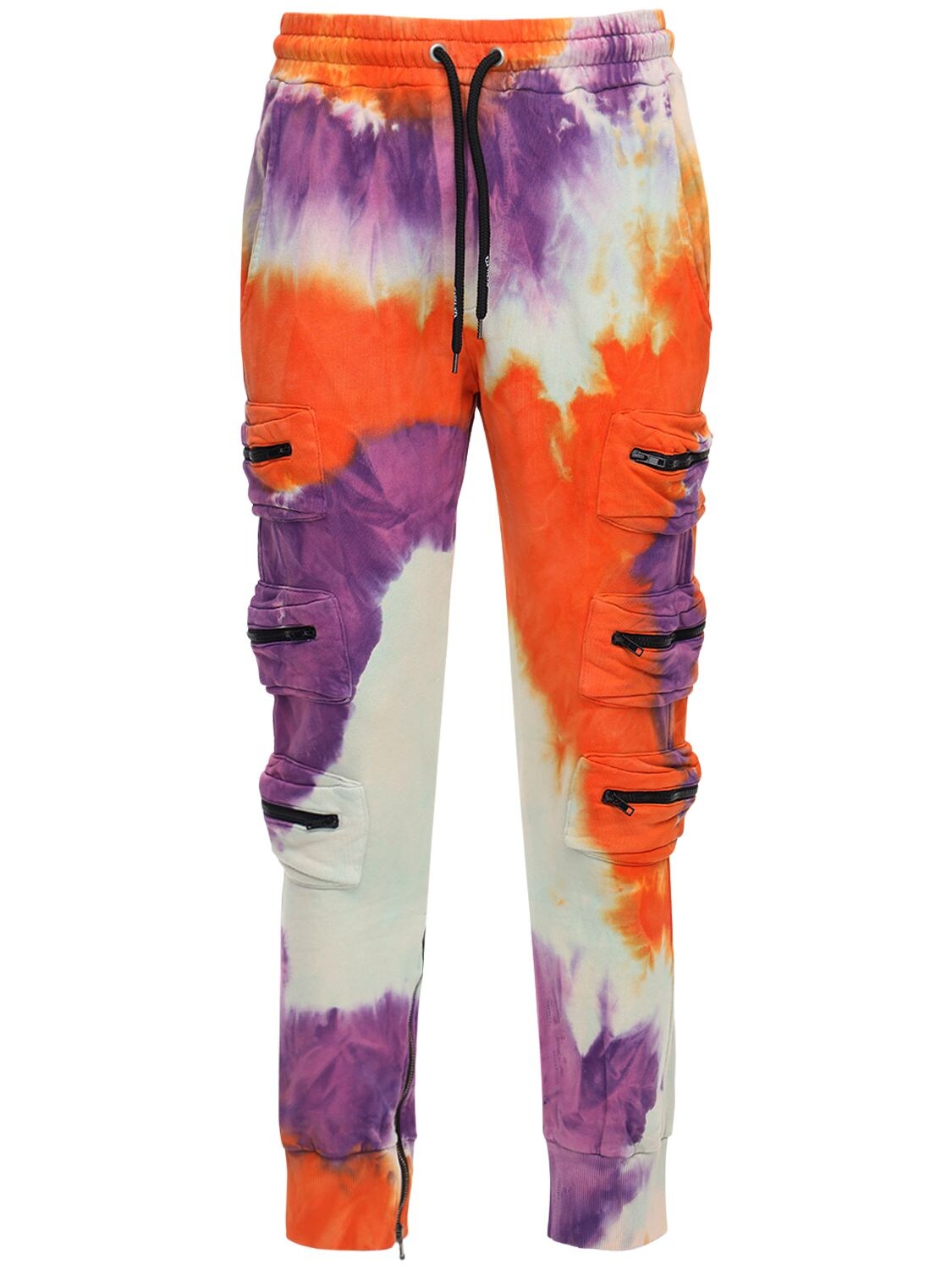 MAUNA KEA TIE DYE COTTON SWEATPANTS W/ ZIP POCKETS,72I5LB006-VEXSMTE1