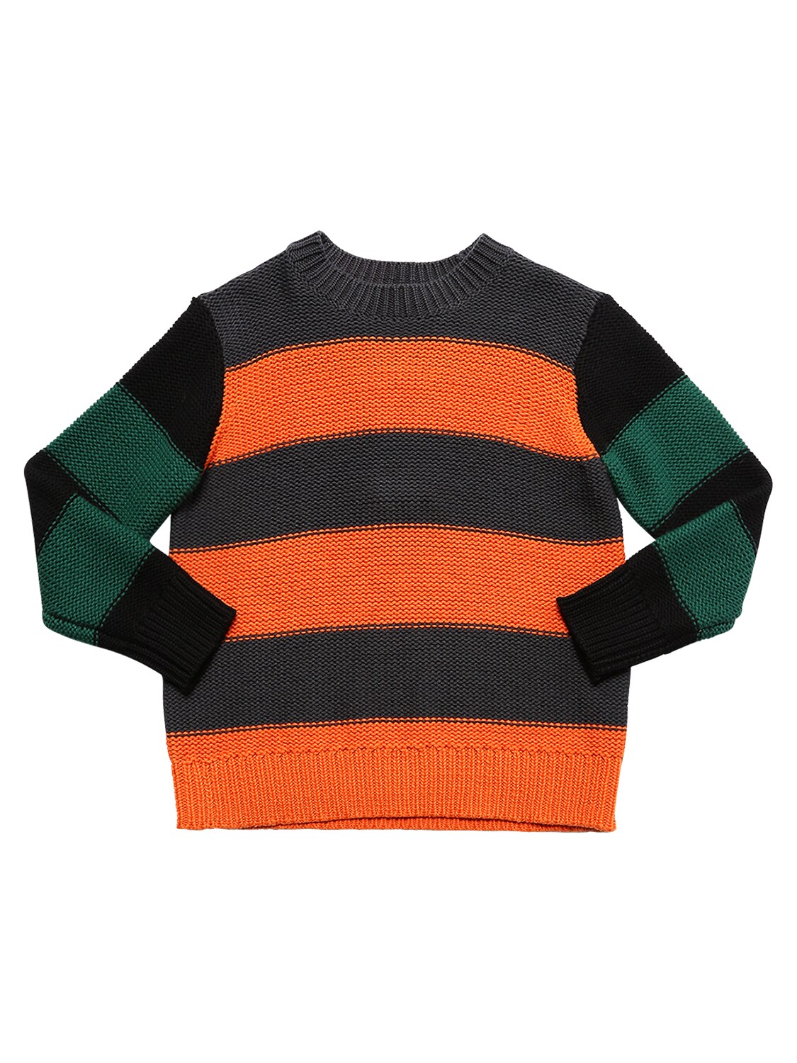 STELLA MCCARTNEY STRIPED ORGANIC COTTON BLEND SWEATER,72I6SJ003-MTIZMA2