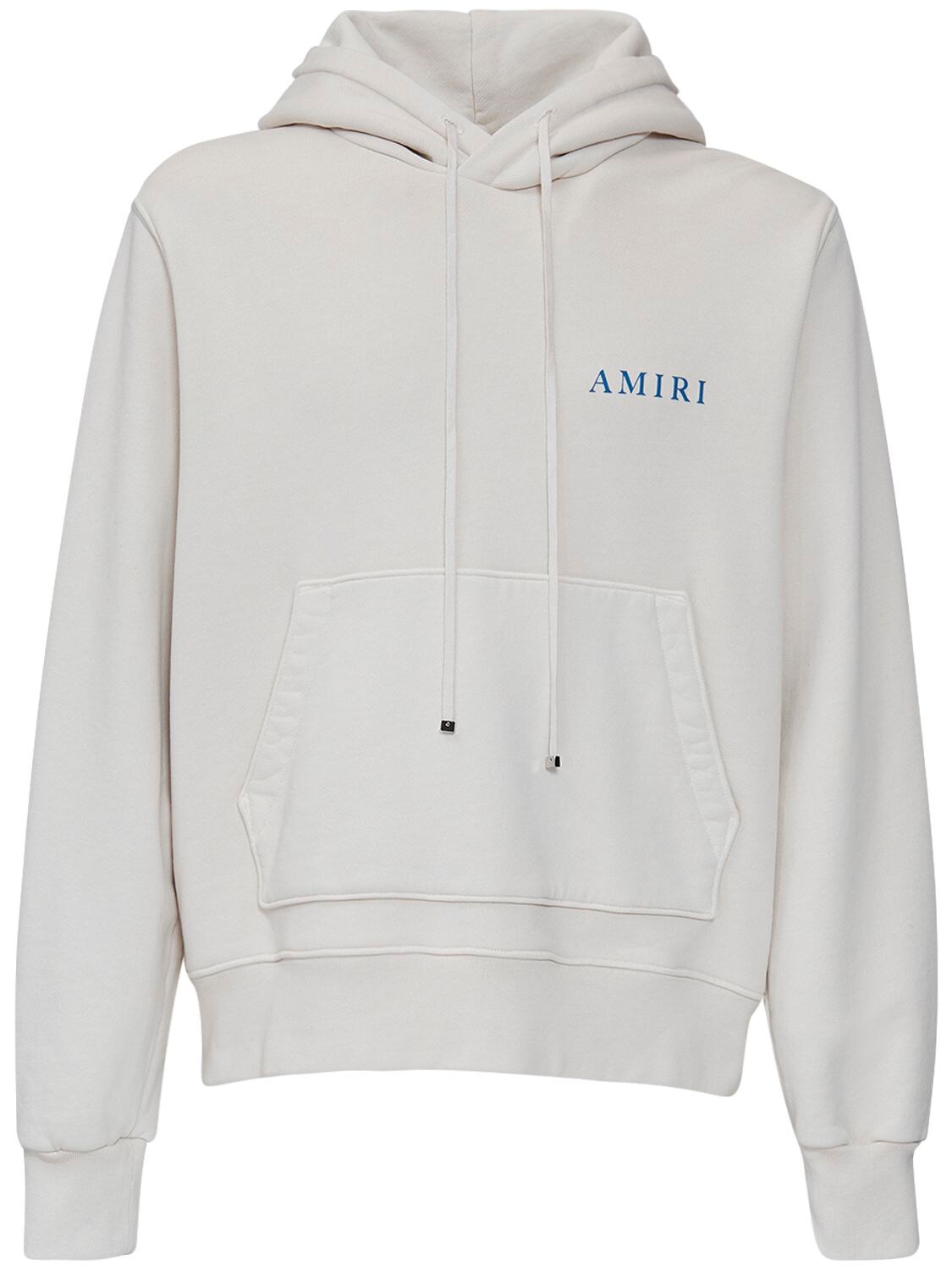 Amiri Print Cotton Sweatshirt Hoodie In Off-white