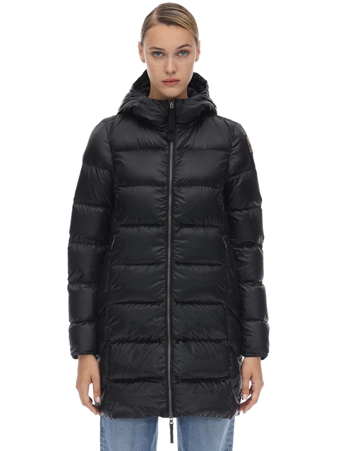 Parajumpers Marion Nylon Down Coat In Pencil