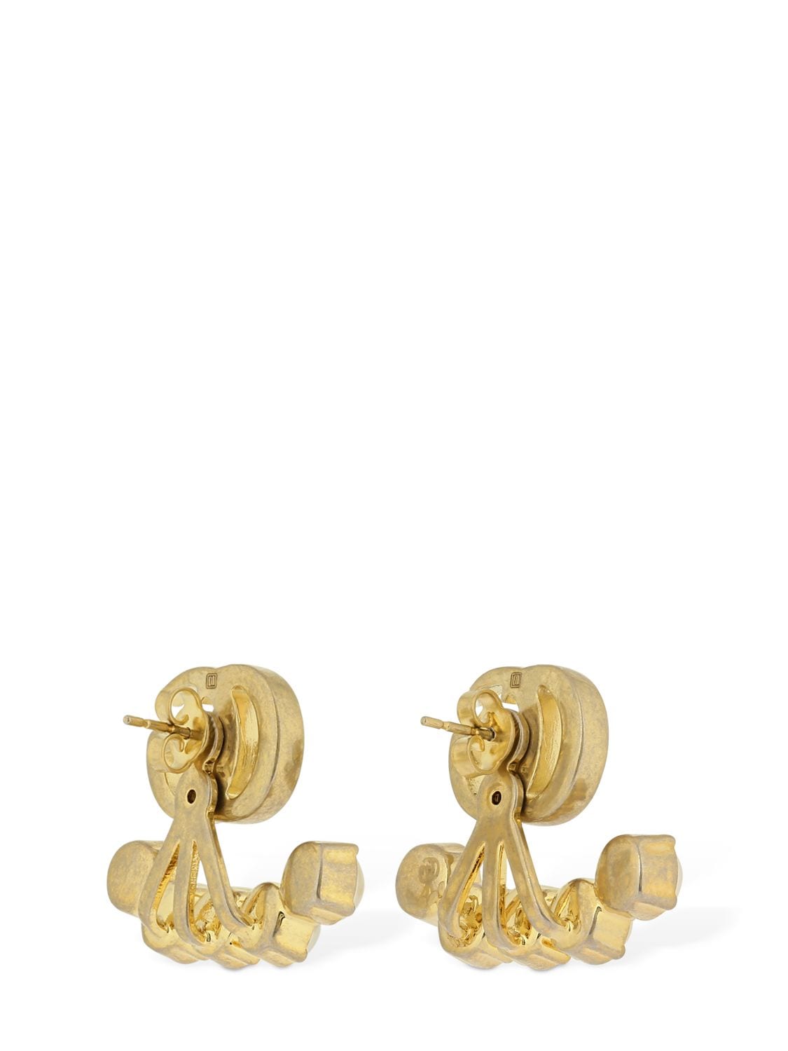 Shop Gucci Gg Marmont Imitation Pearl Earrings In Gold,white