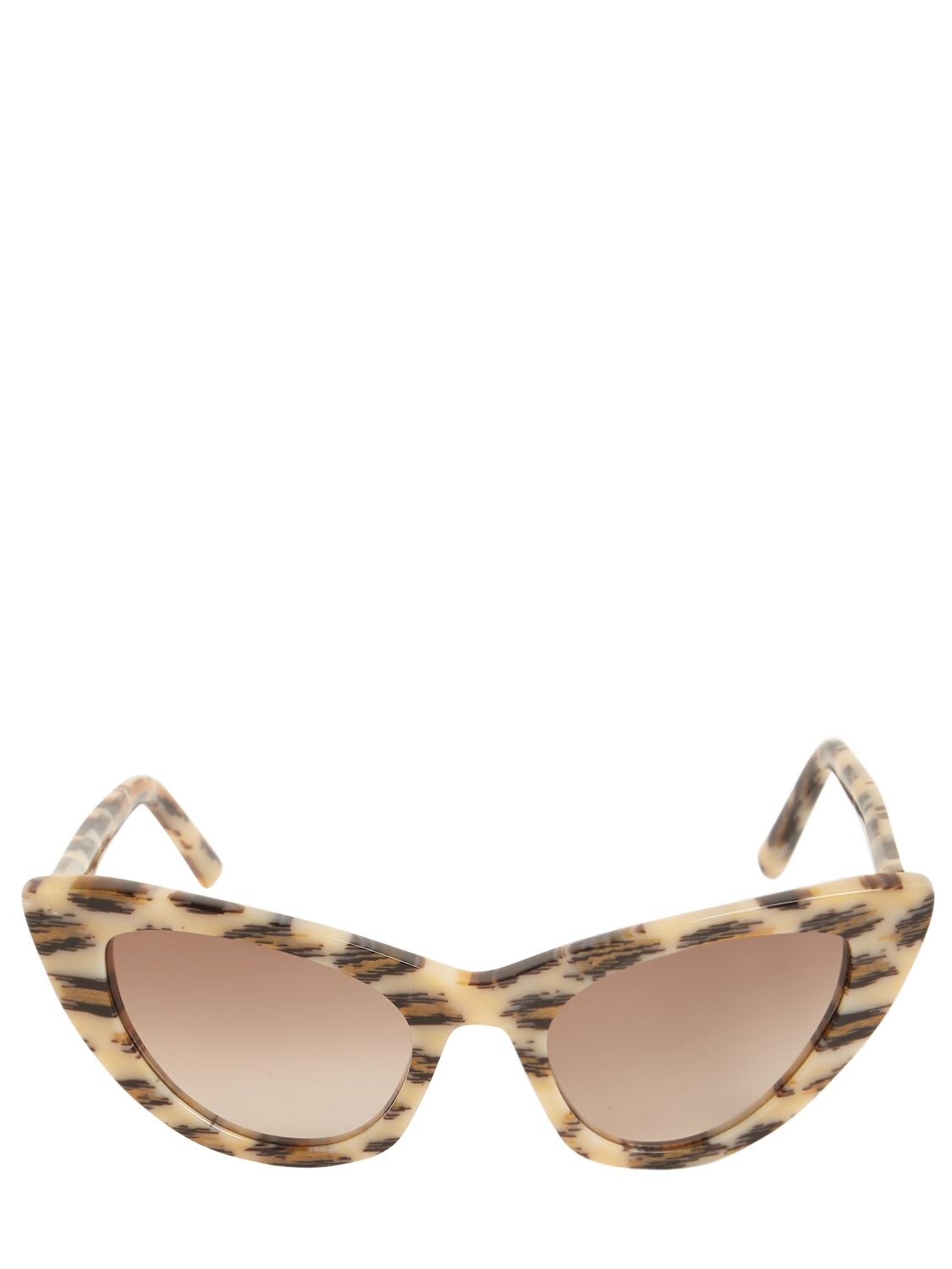 Saint Laurent Lily Cat-eye Acetate Sunglasses in White