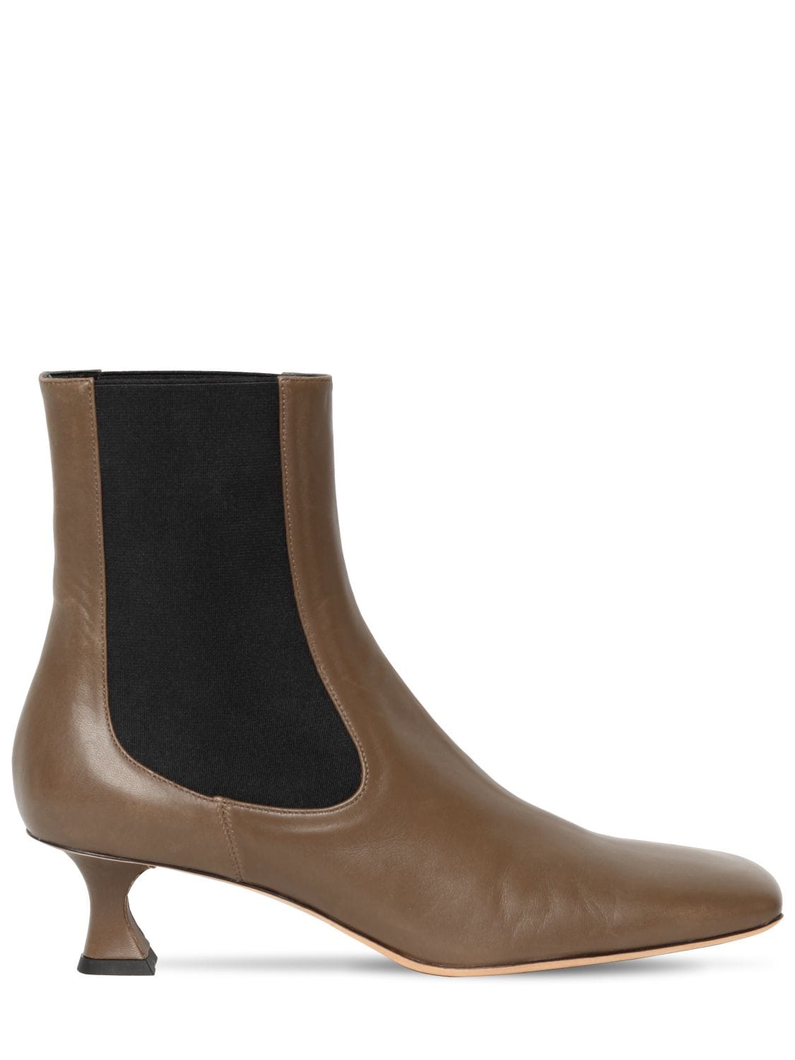 50mm Leather Ankle Boots