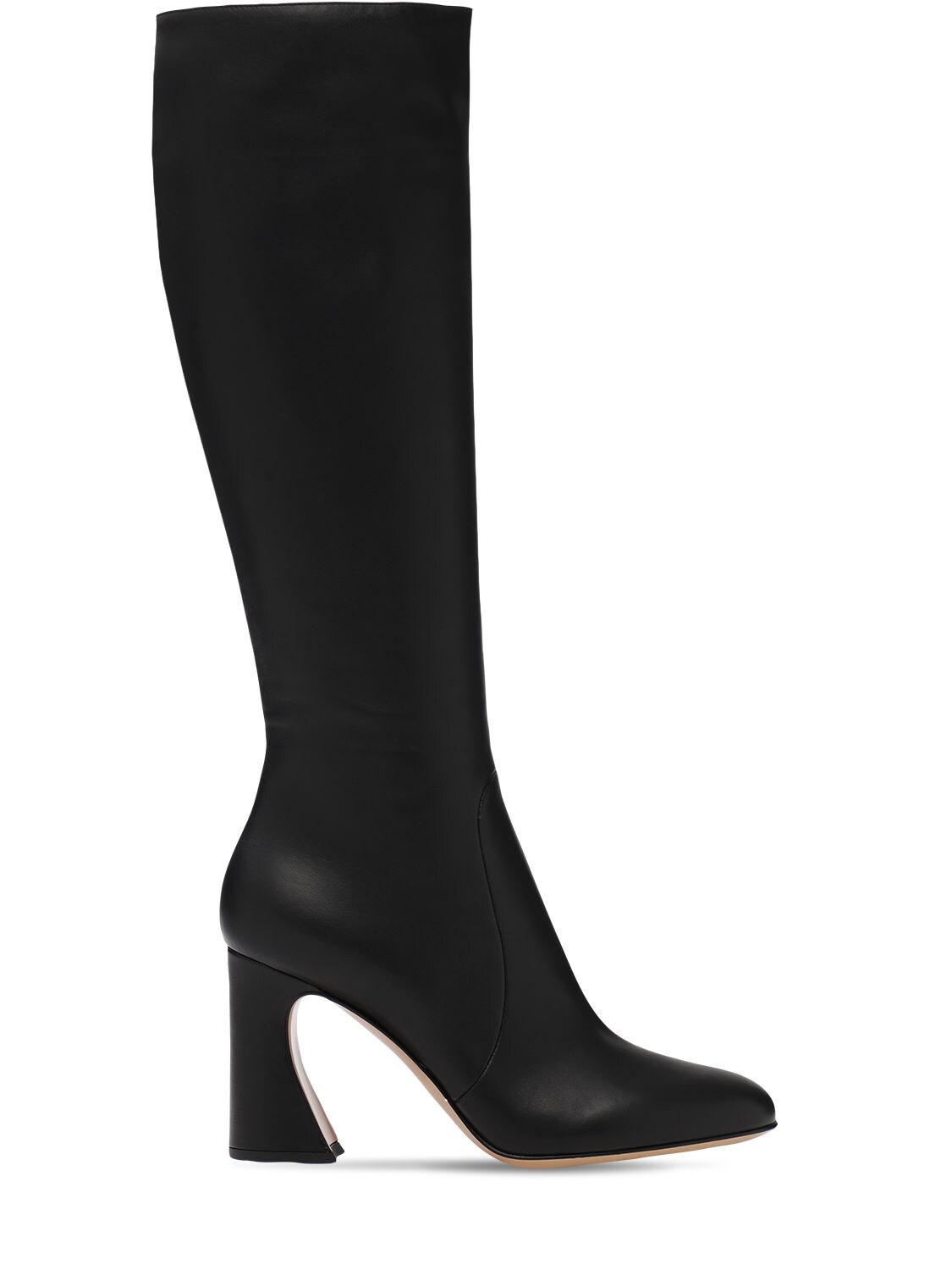 85mm Leather Tall Boots