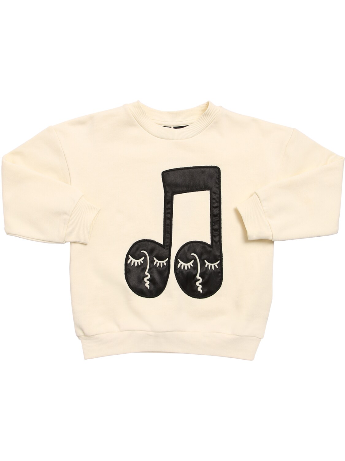 MINI RODINI ORGANIC COTTON SWEATSHIRT W/ PATCH,72I8YH015-T0ZGIFDISVRF0