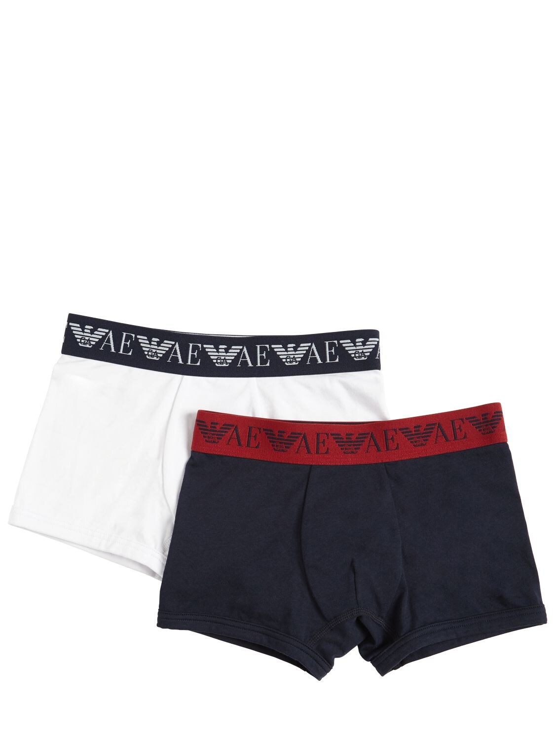 EMPORIO ARMANI SET OF 2 COTTON BOXER BRIEFS,72I8Z3012-MDM2MTA1