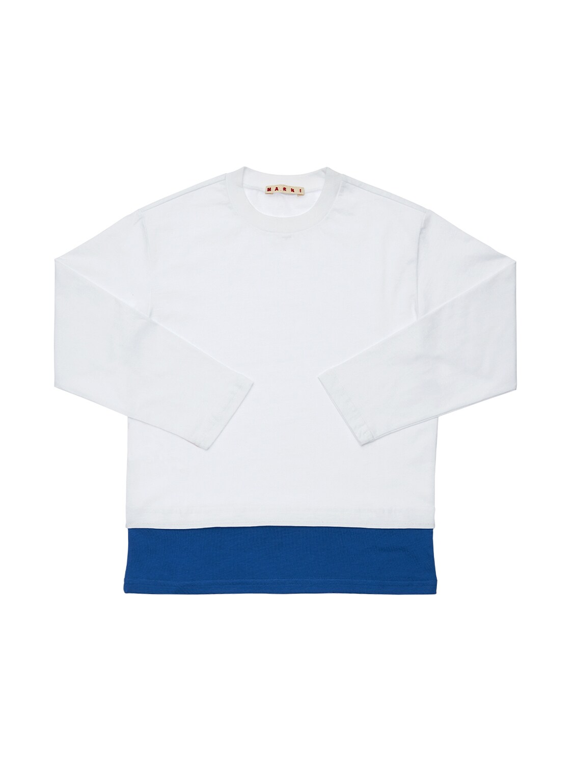 Marni Junior Kids' Cotton Jersey T-shirt W/ Logo In White