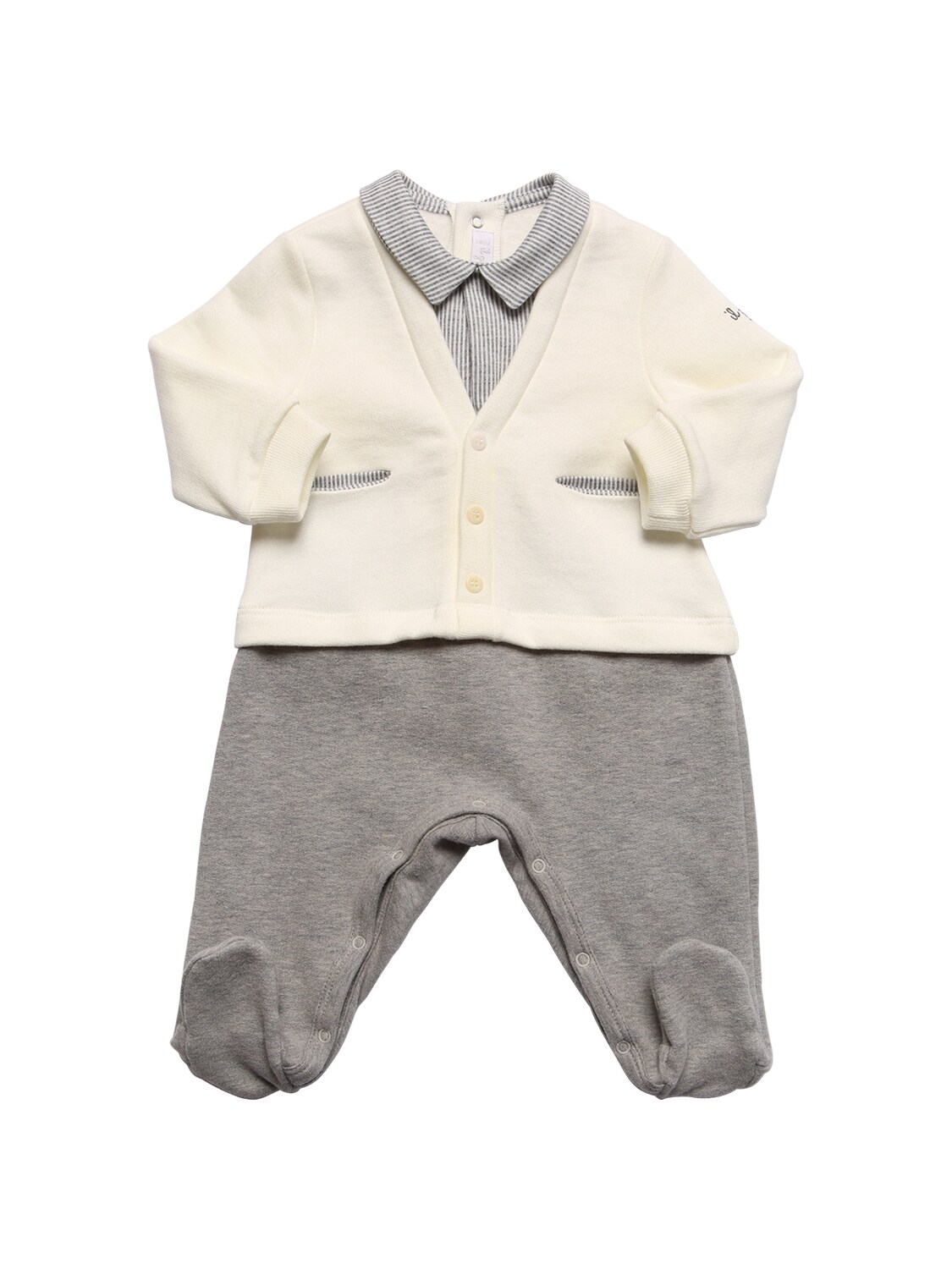 IL GUFO DOUBLE JERSEY ROMPER,72I8ZD050-MTAWNW2