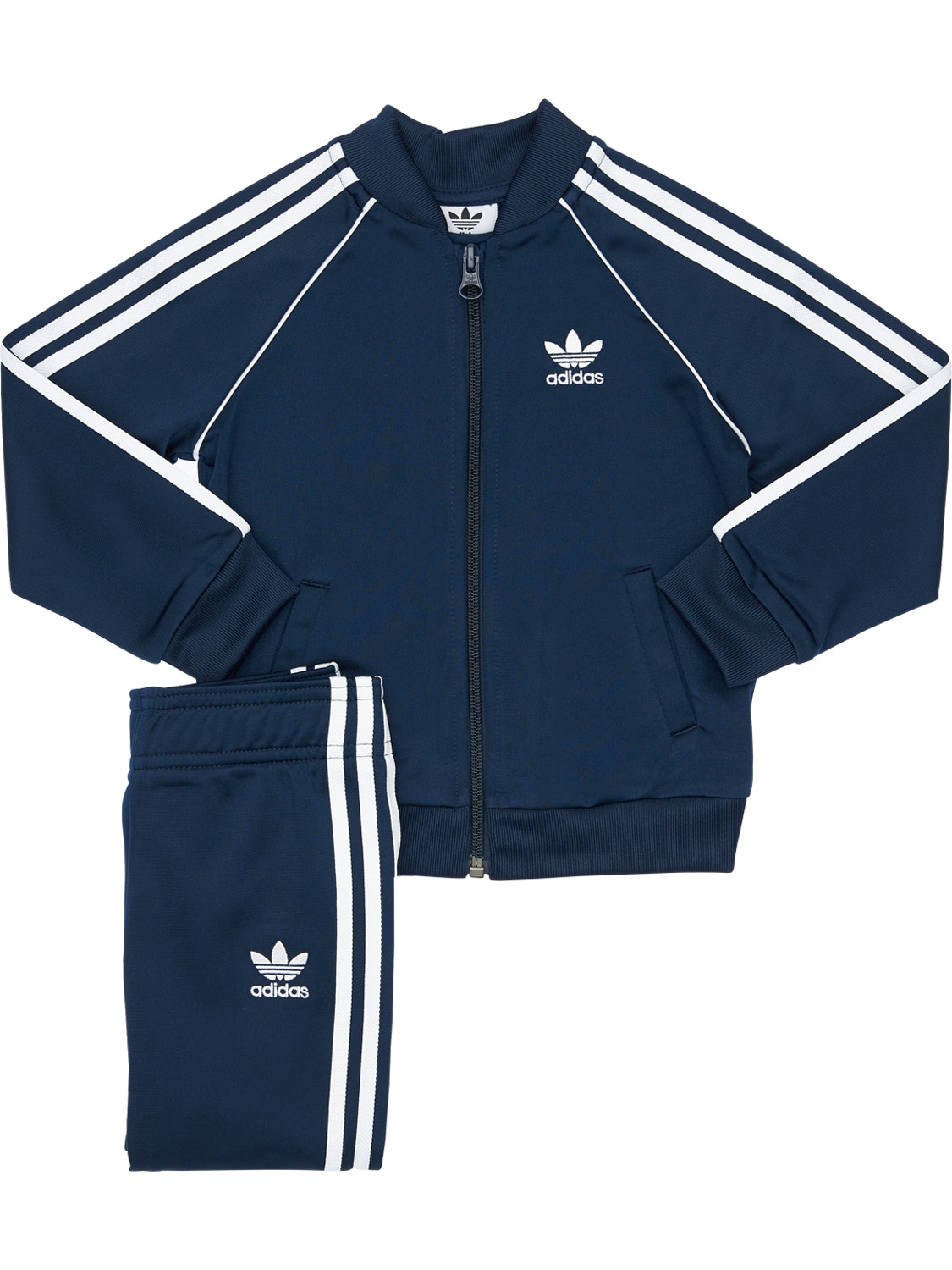 Adidas Originals Kids' Techno Track Jacket & Track Pants In Navy,white ...