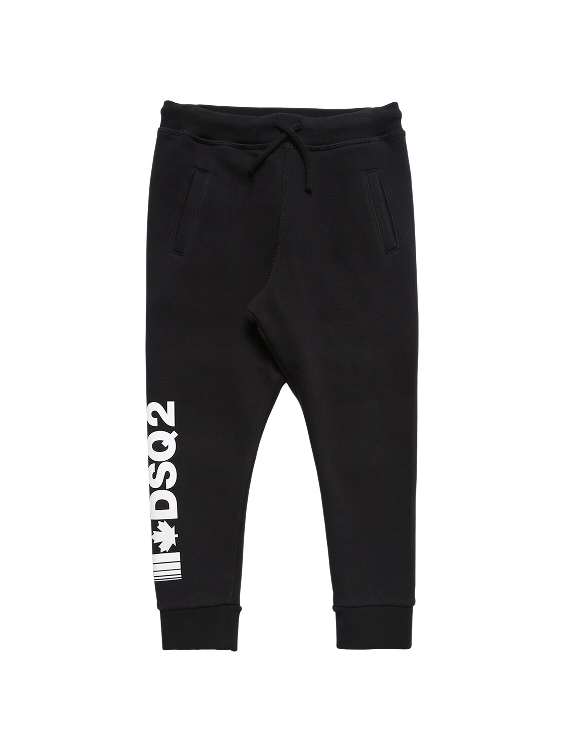 DSQUARED2 LOGO PRINTED COTTON SWEATPANTS,72I91V006-RFE5MDA1