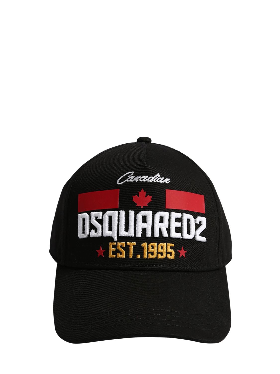 DSQUARED2 EMBROIDERED GABARDINE BASEBALL HAT,72I91V044-RFE5MDA1