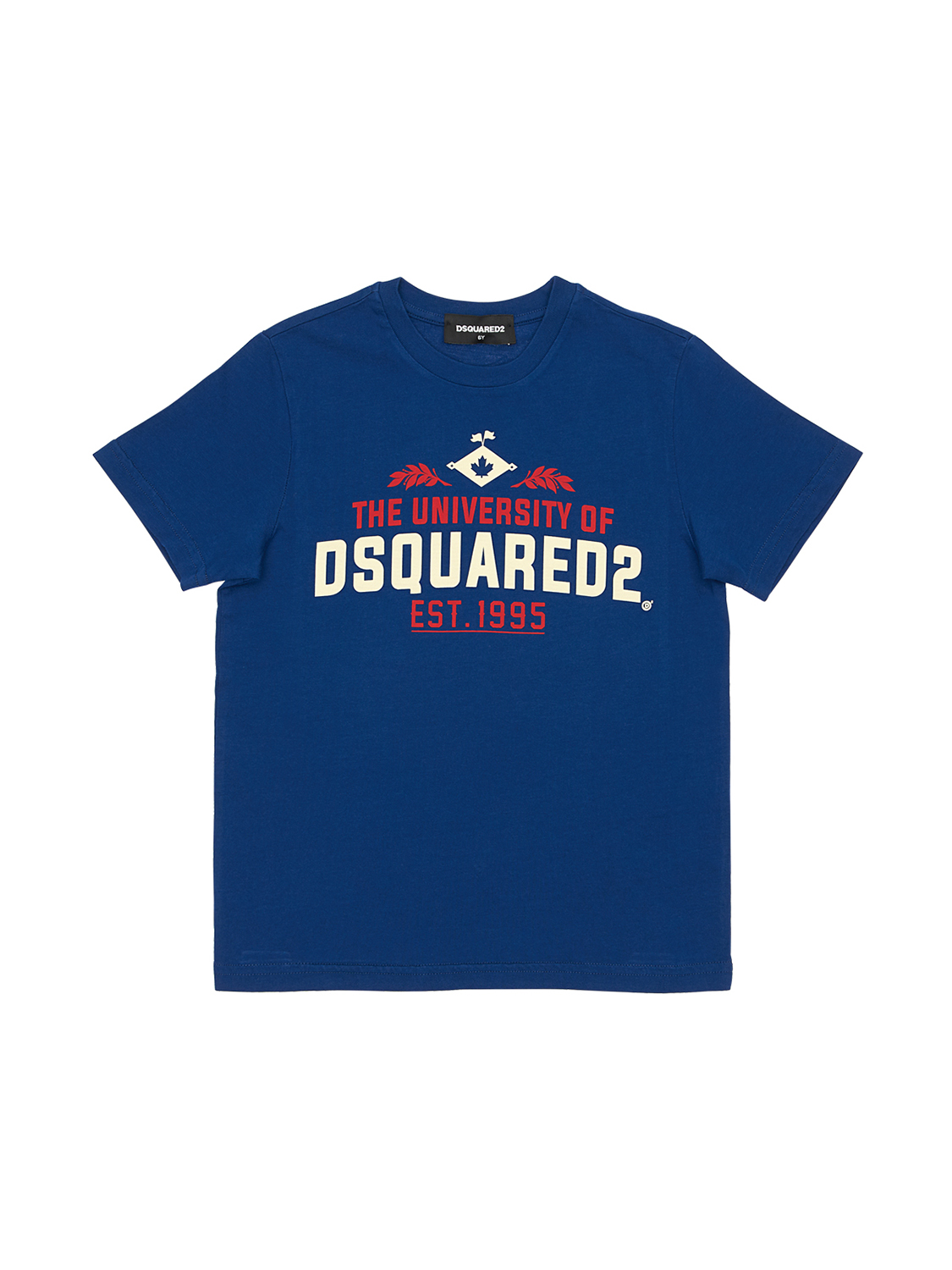 T-shirt Aus Baumwolljersey Mit Uni-druck