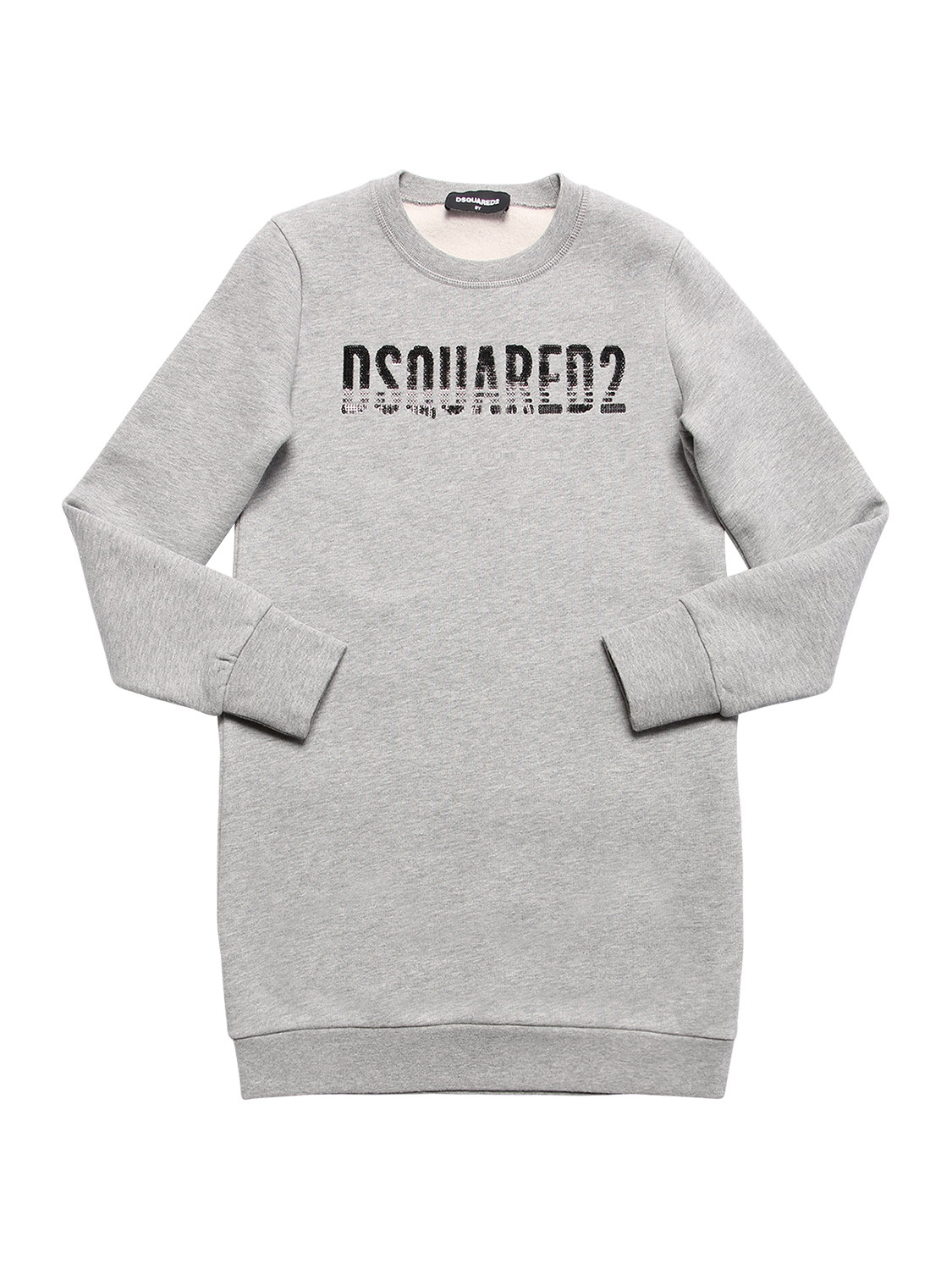 Sweatshirtkleid Aus Baumwolle Mit Paillettenlogo