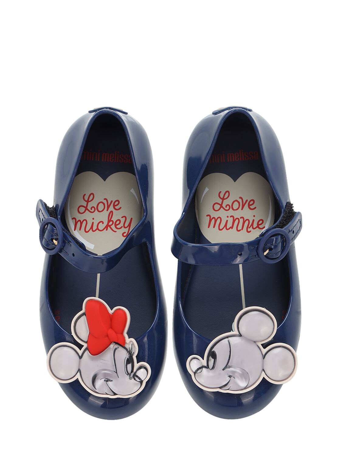 MINI MELISSA MINNIE & MICKEY MOUSE RUBBER BALLERINAS,72I91Z009-MDEZODA1