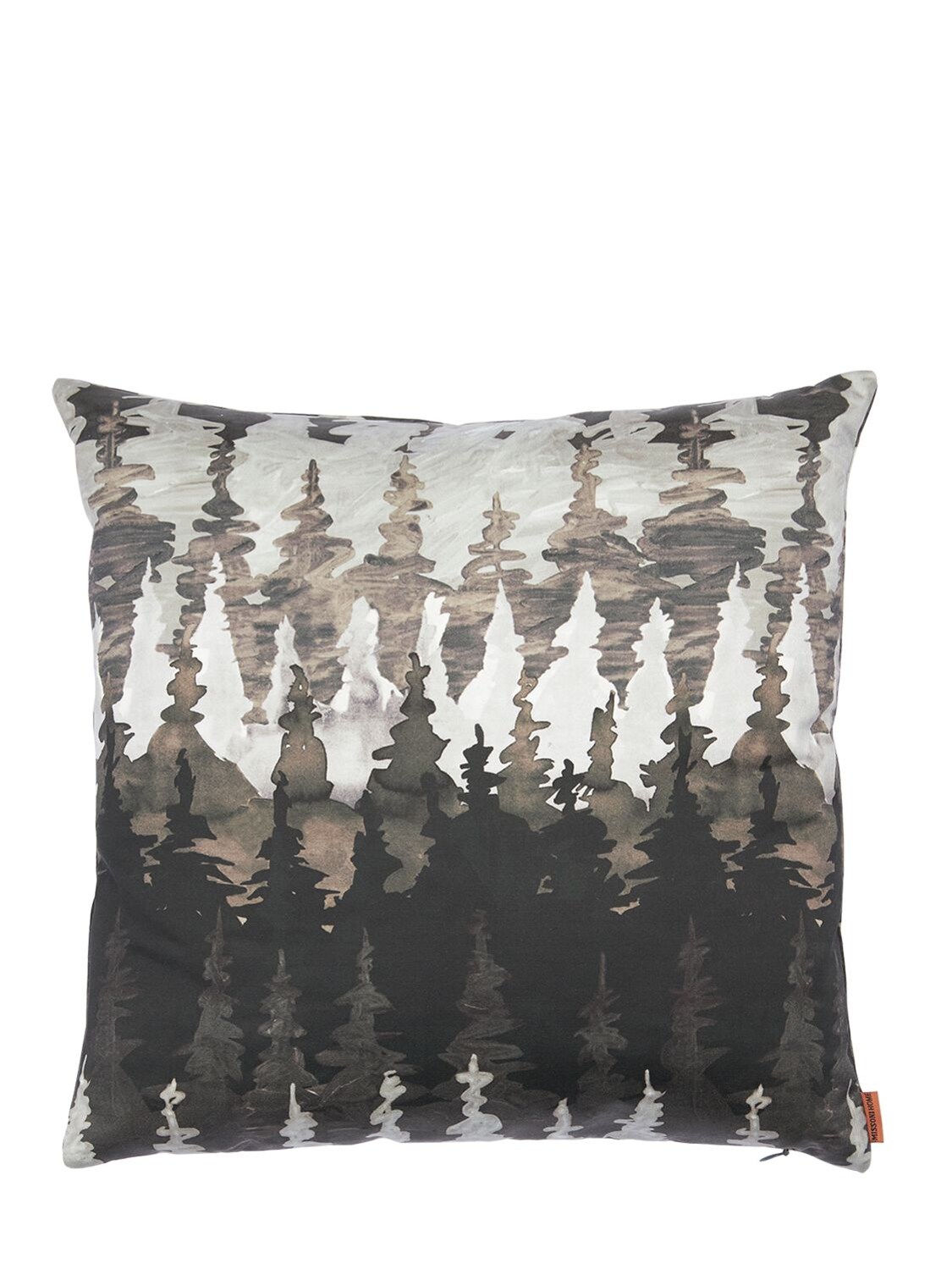 Missoni Winterthur Cotton Pillow In Grey,multi