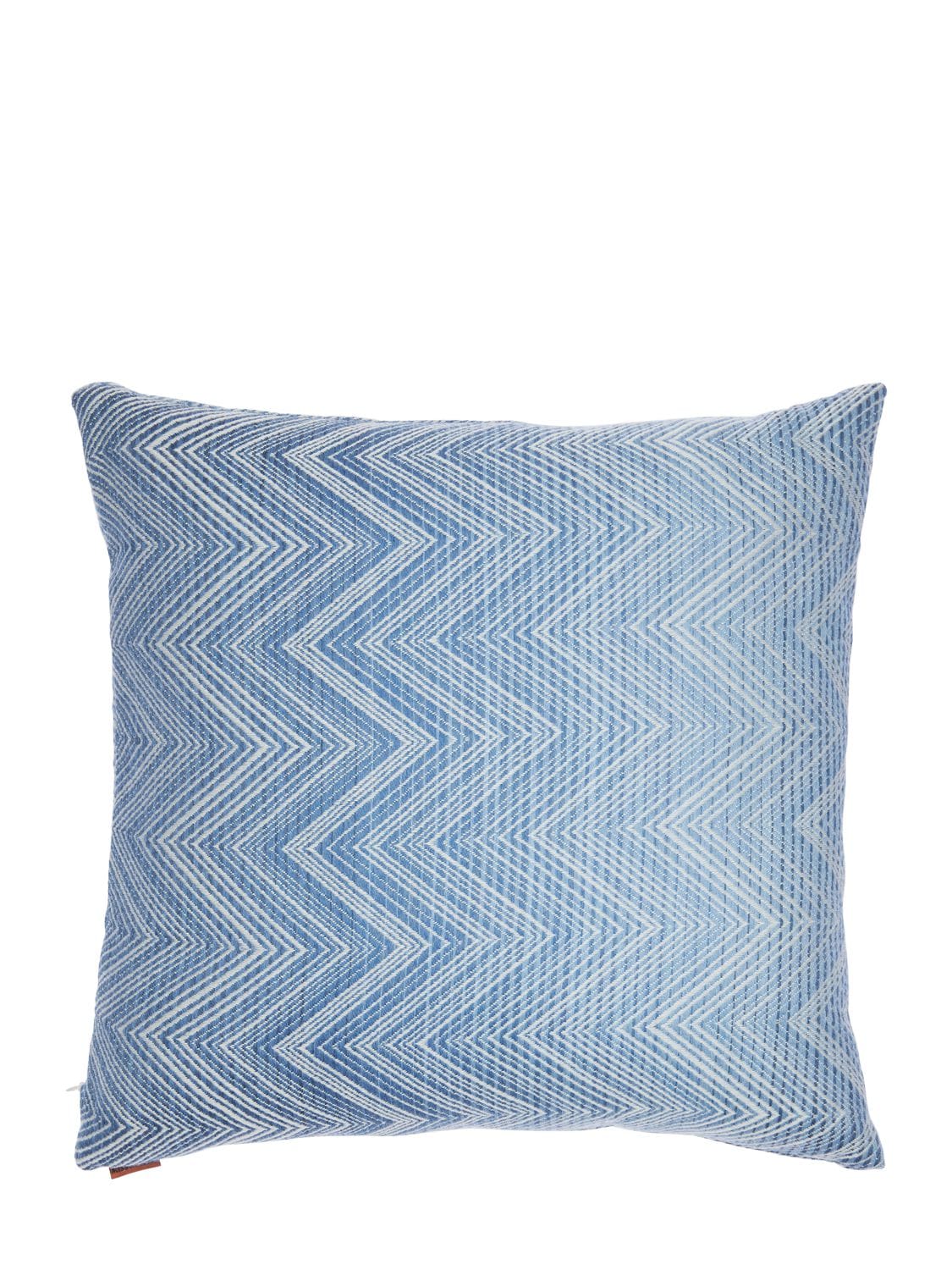 Missoni Home Collection Timmy Wool Cushion In Blue