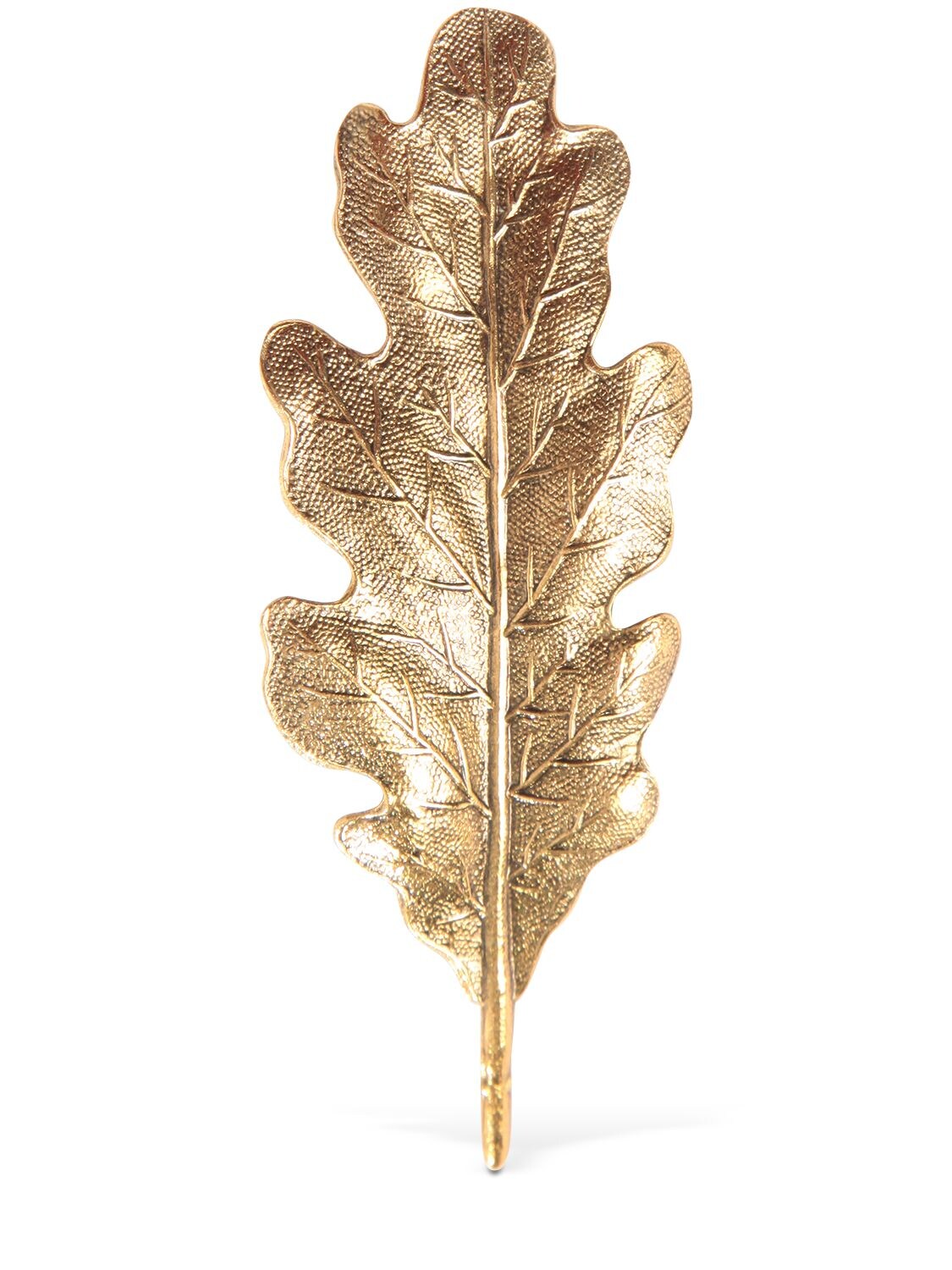 Ann Demeulemeester Oak Leaf Brooch In Gold
