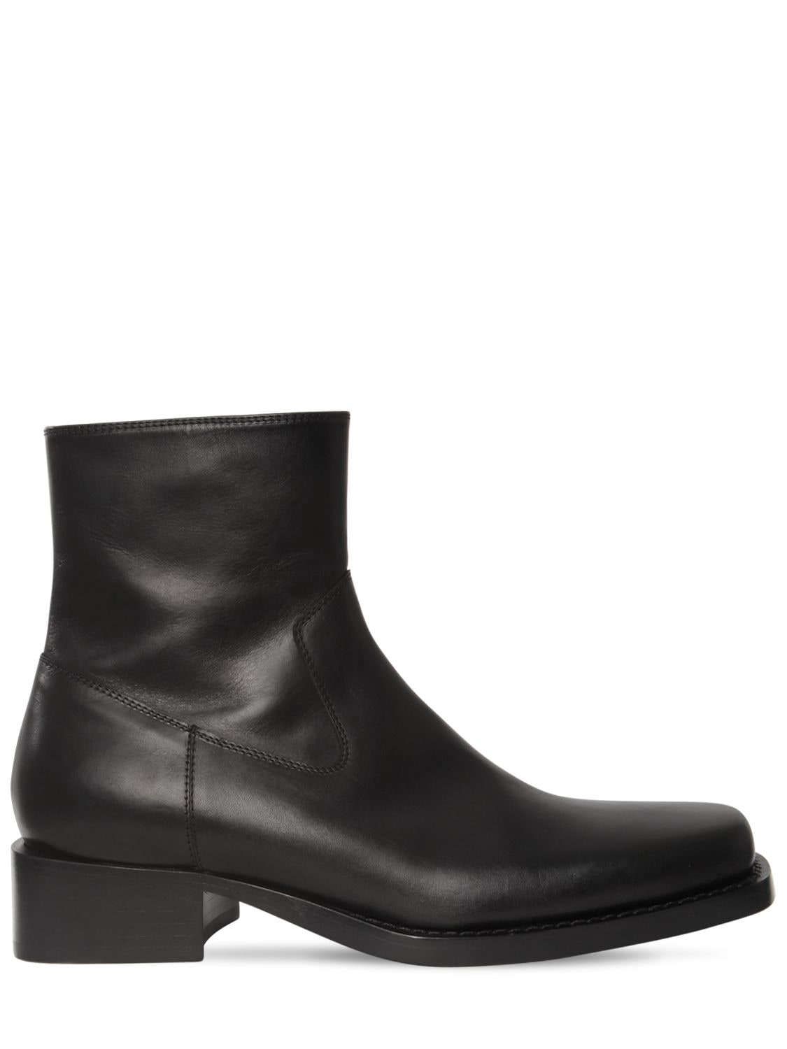ANN DEMEULEMEESTER 45MM LEATHER BOOTS,72IA5I002-MDK50