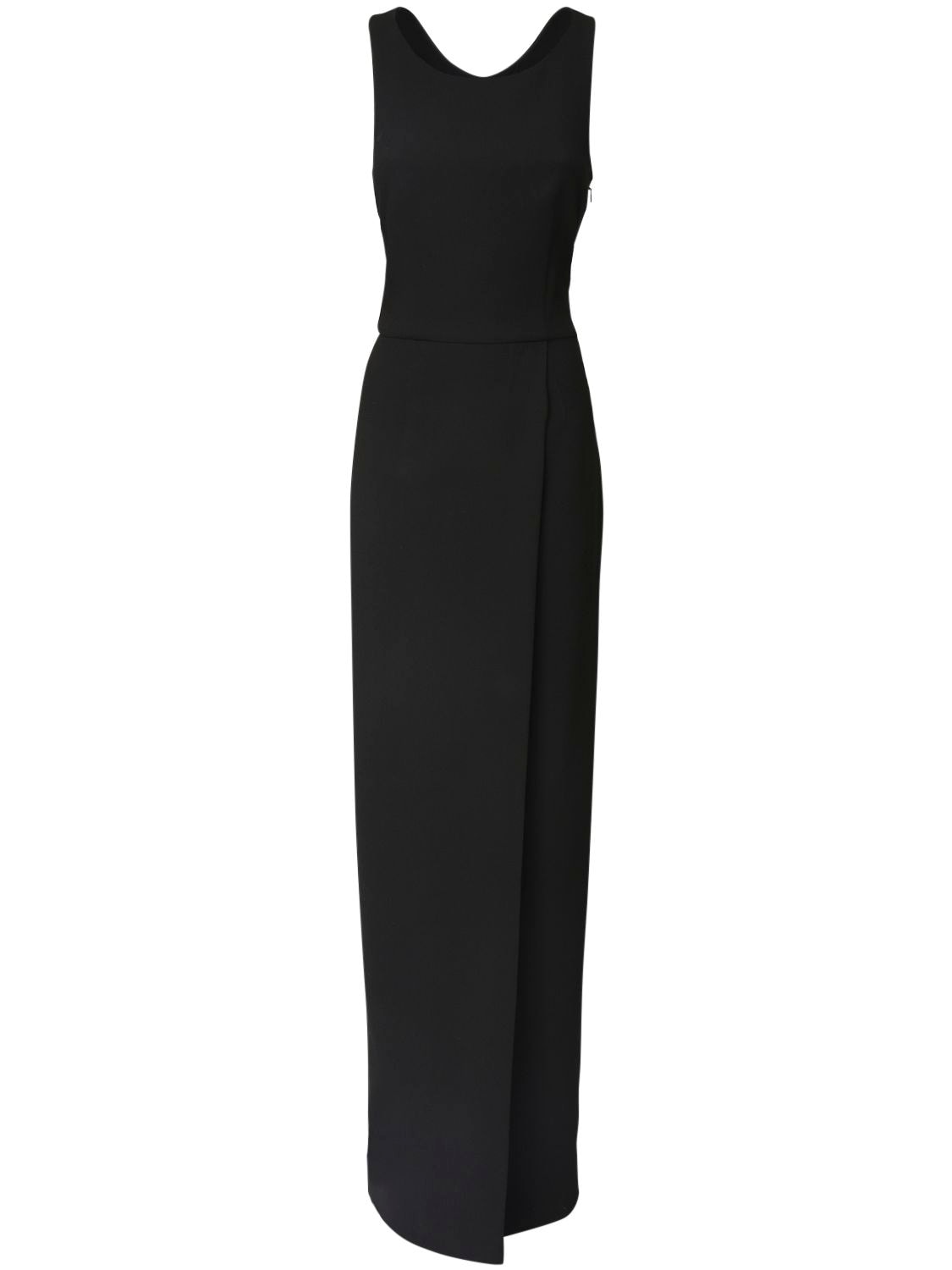 GIVENCHY TIFFANY WOOL CREPE LONG DRESS,72IA7M032-MDAX0