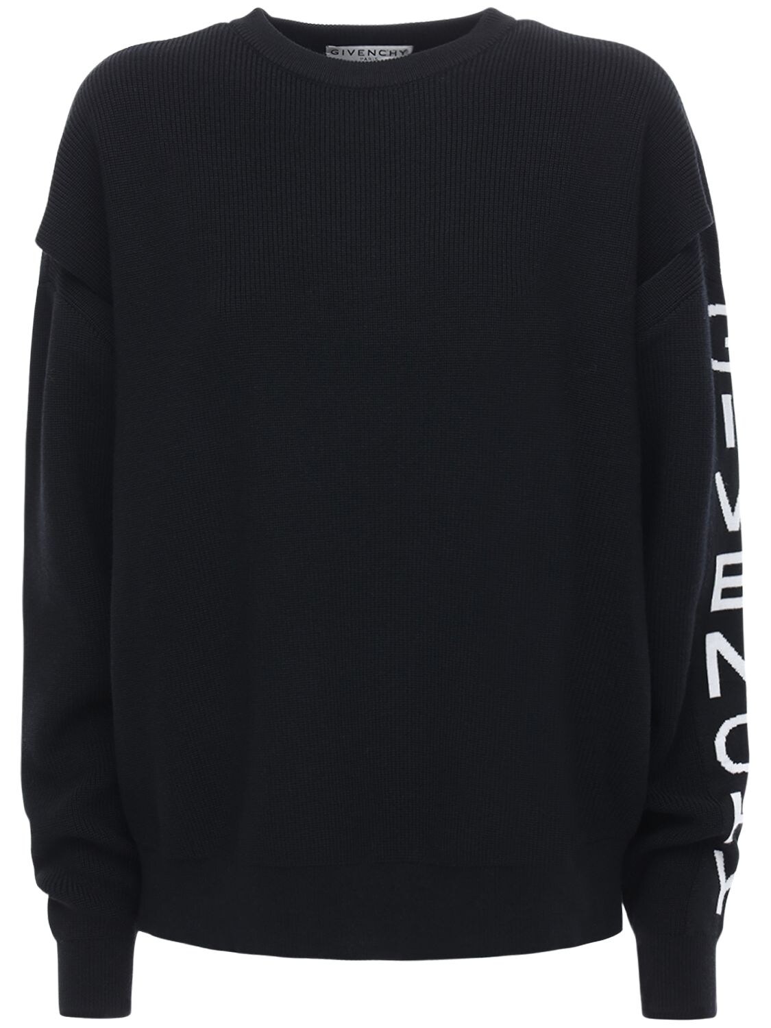 GIVENCHY OVERSIZE LOGO WOOL BLEND KNIT jumper,72IA7M067-MDA00