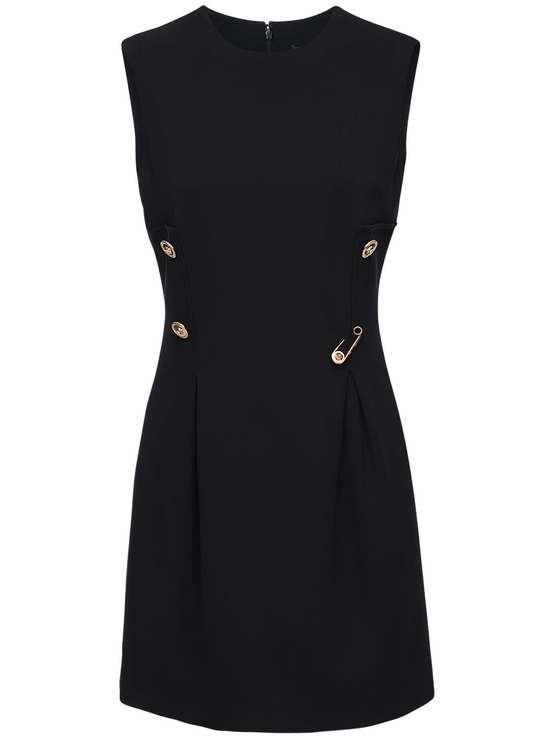 Versace - Stretch cady mini dress - Black | Luisaviaroma