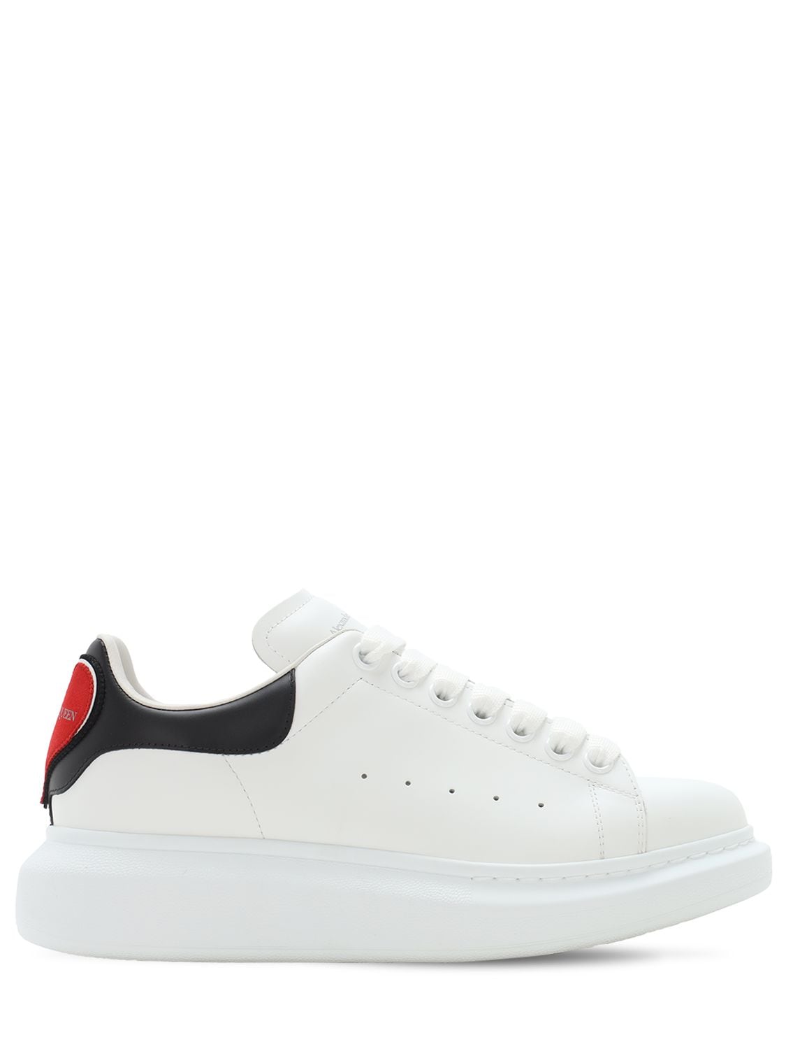 ALEXANDER MCQUEEN 45MM HEART PATCH LEATHER trainers,72IA8F021-OTA0MW2