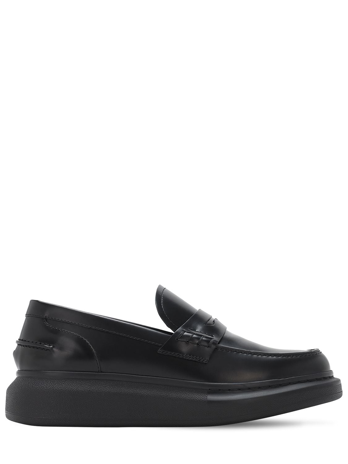 Alexander McQueen - 45mm hybrid leather loafers - Black | Luisaviaroma